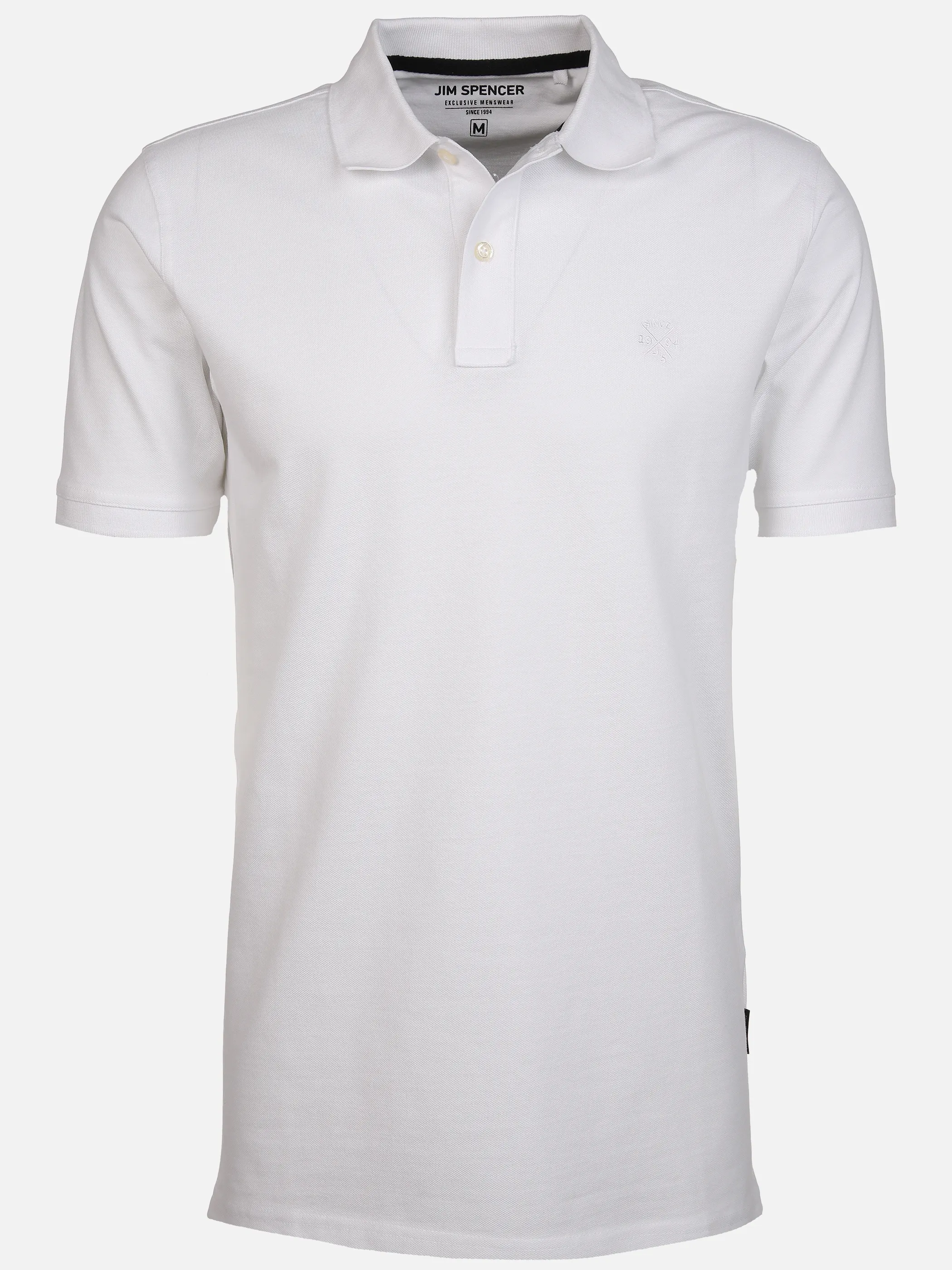 Jim Spencer He. Poloshirt 1/2 Arm uni basic Weiß 890322 WHITE 1