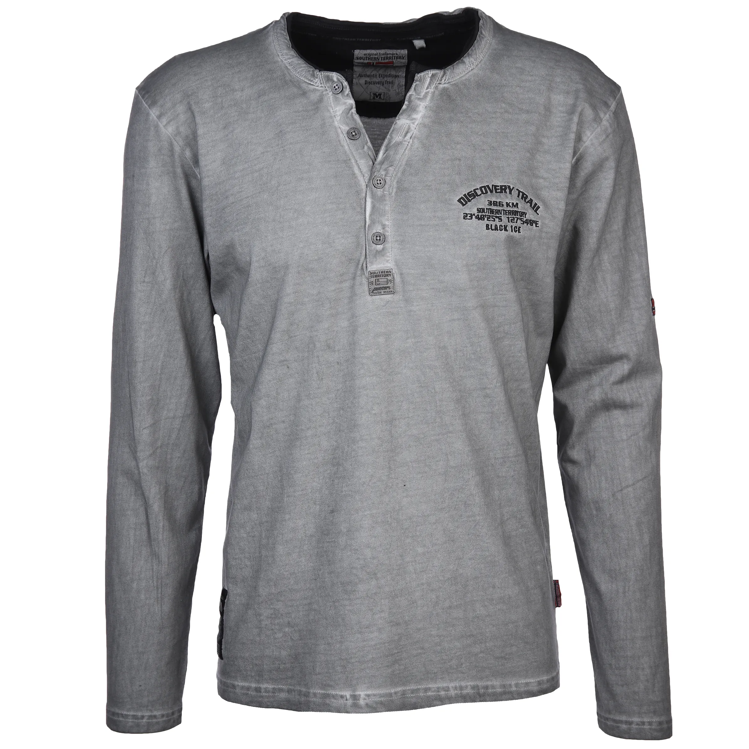 Southern Territory He. Henleyshirt 1/1 Arm Stick Grau 884588 SILVER 1 Southern Territory He. Henleyshirt 1/1 Arm Stick Grau 884588 SILVER 1