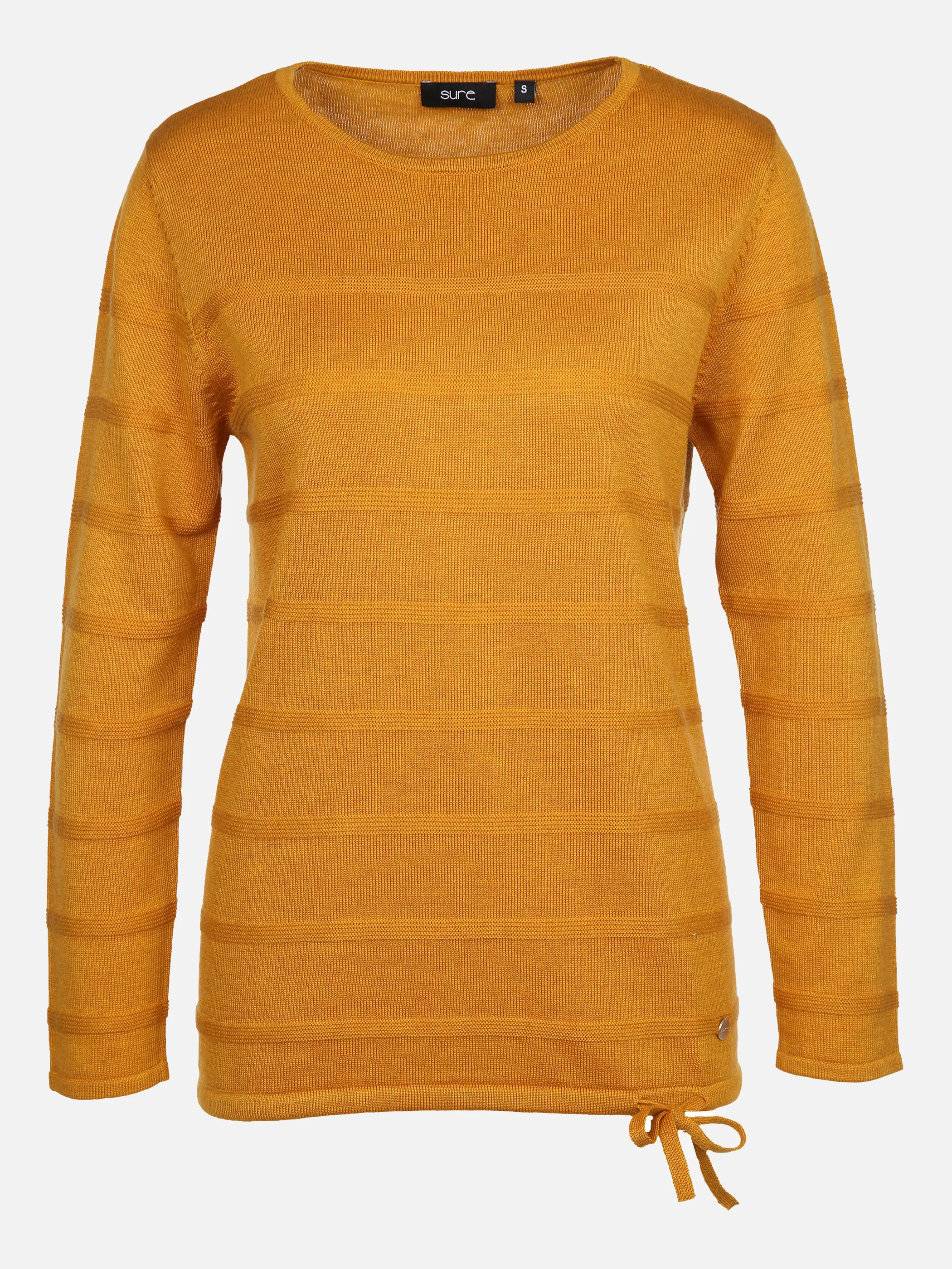 Sure Da-Pullover, Rundhals Gelb 856715 SAFRAN MEL 1