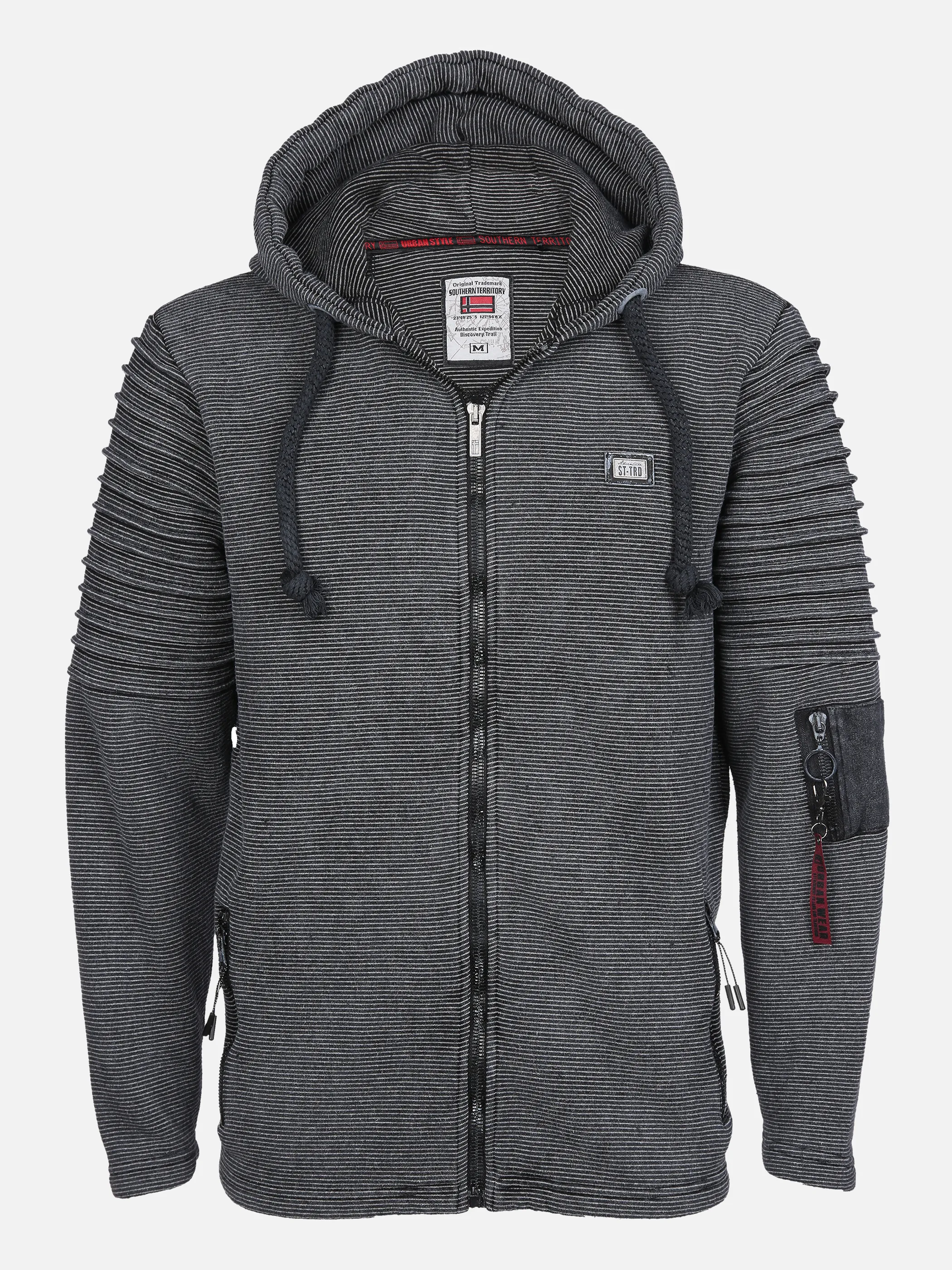 Southern Territory He. Bikersweatjacke mit Kapuze Grau 858057 ANTHRA 1 Southern Territory He. Bikersweatjacke mit Kapuze Grau 858057 ANTHRA 1