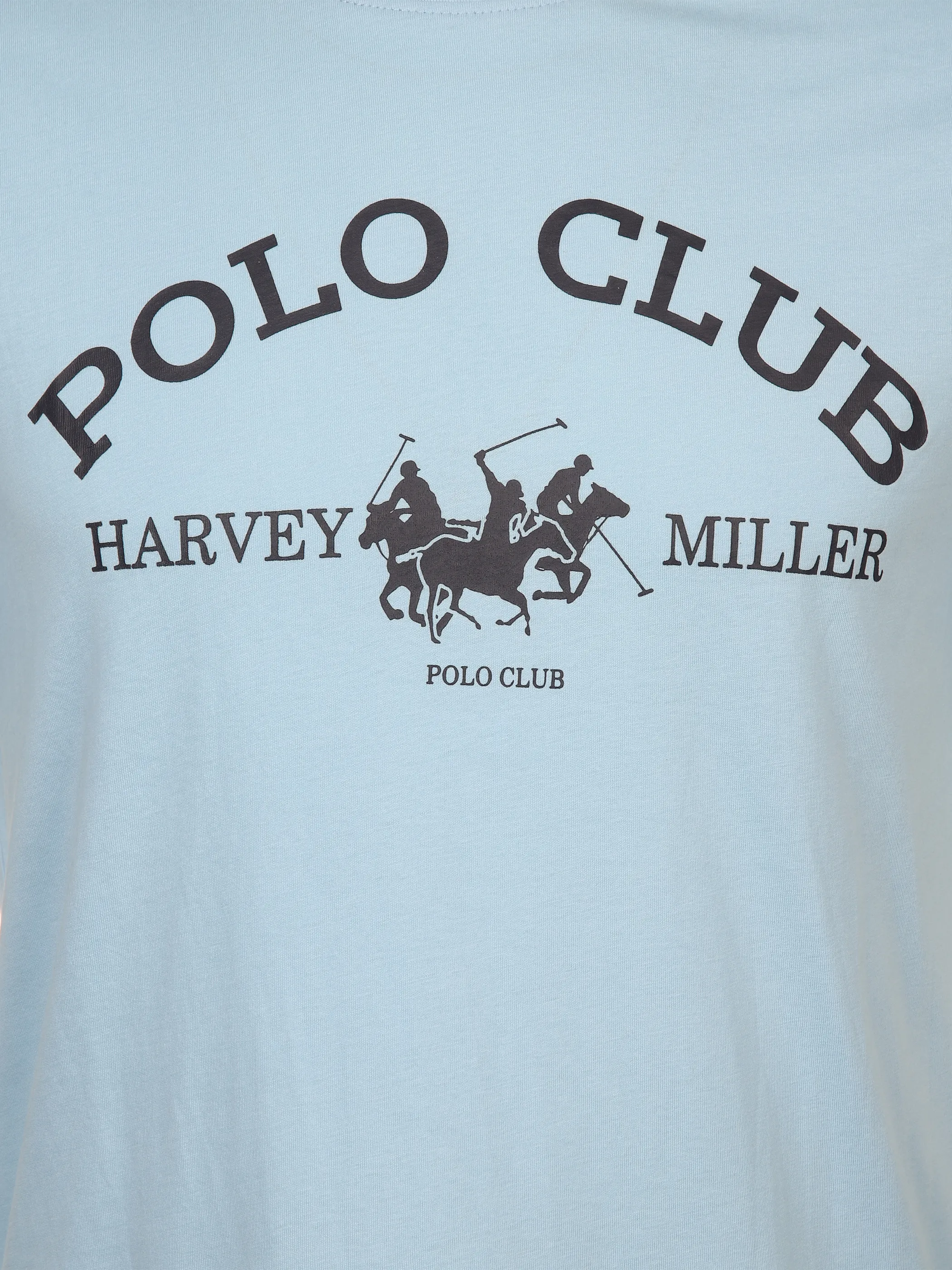 Harvey Miller He. T-Shirt 1/2 Arm Logo Blau 882848 LIGHT BLUE 3