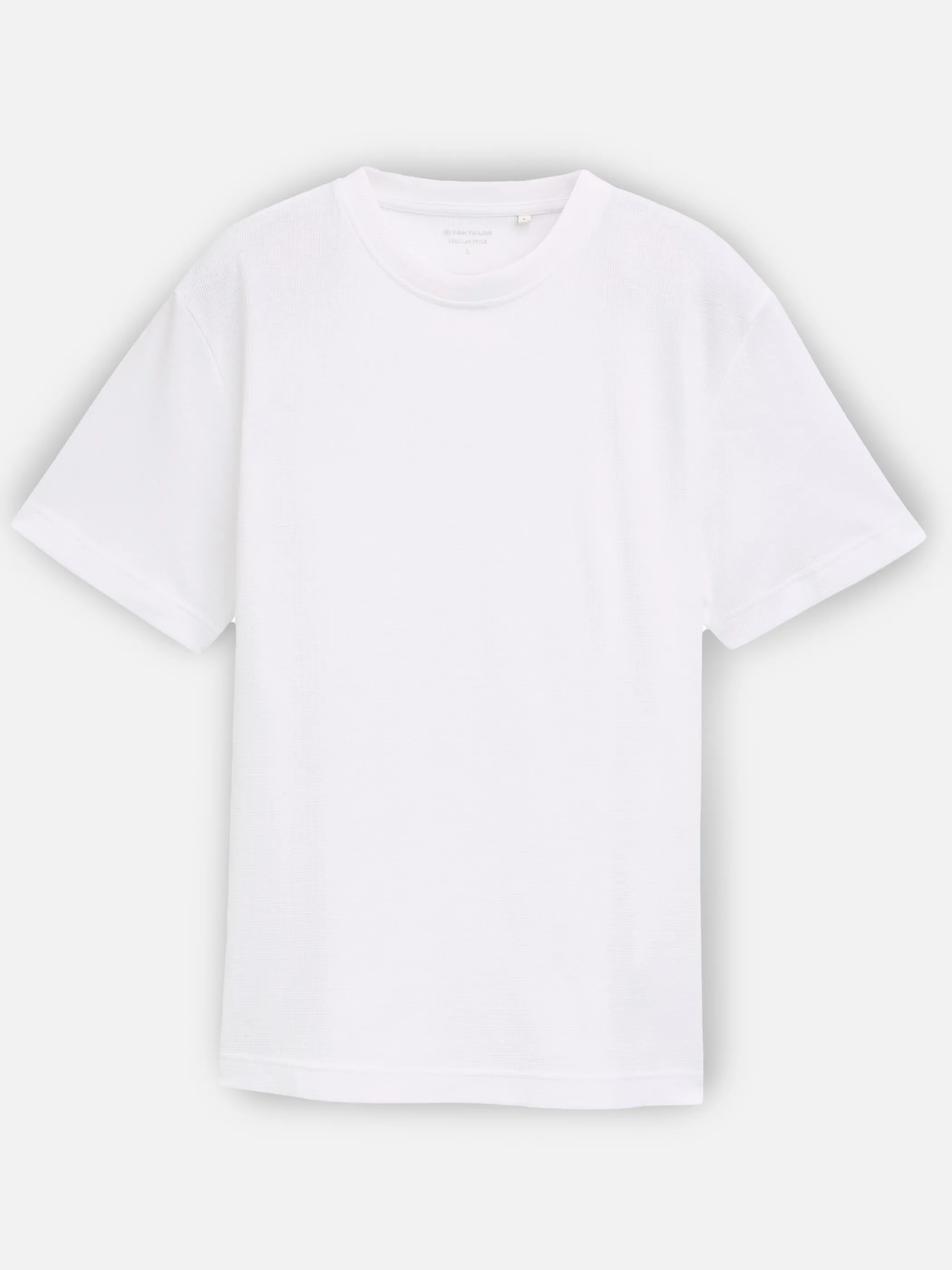 Tom Tailor 1046810 structured t-shirt Weiß 910583 20000 1