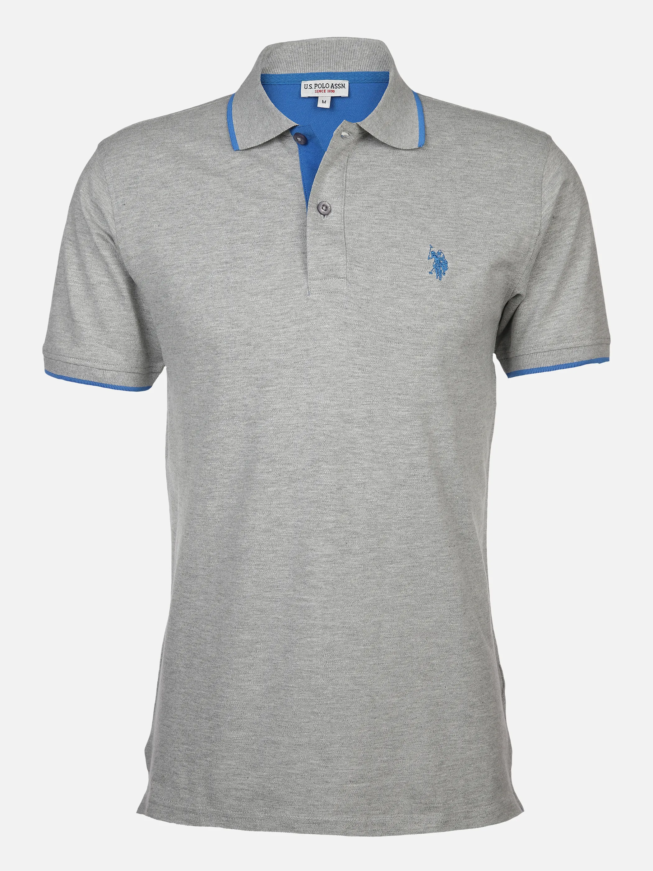 U.S. Polo Assn. He. Poloshirt 1/2 Arm uni Grau 861379 283 GREY 1