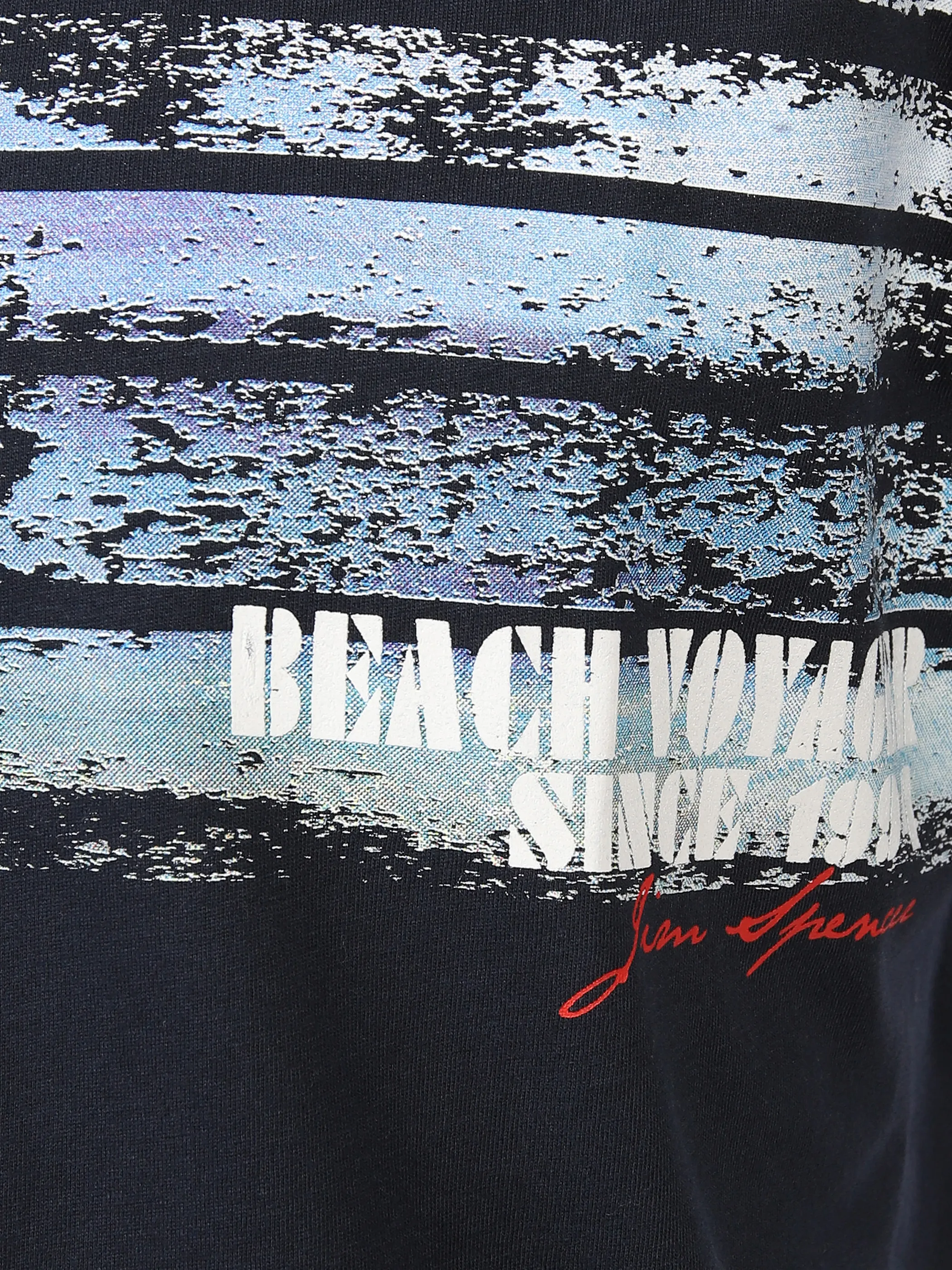 Jim Spencer He. T-Shirt 1/2 Arm Druck Blau 876083 NAVY 3 Jim Spencer He. T-Shirt 1/2 Arm Druck Blau 876083 NAVY 3
