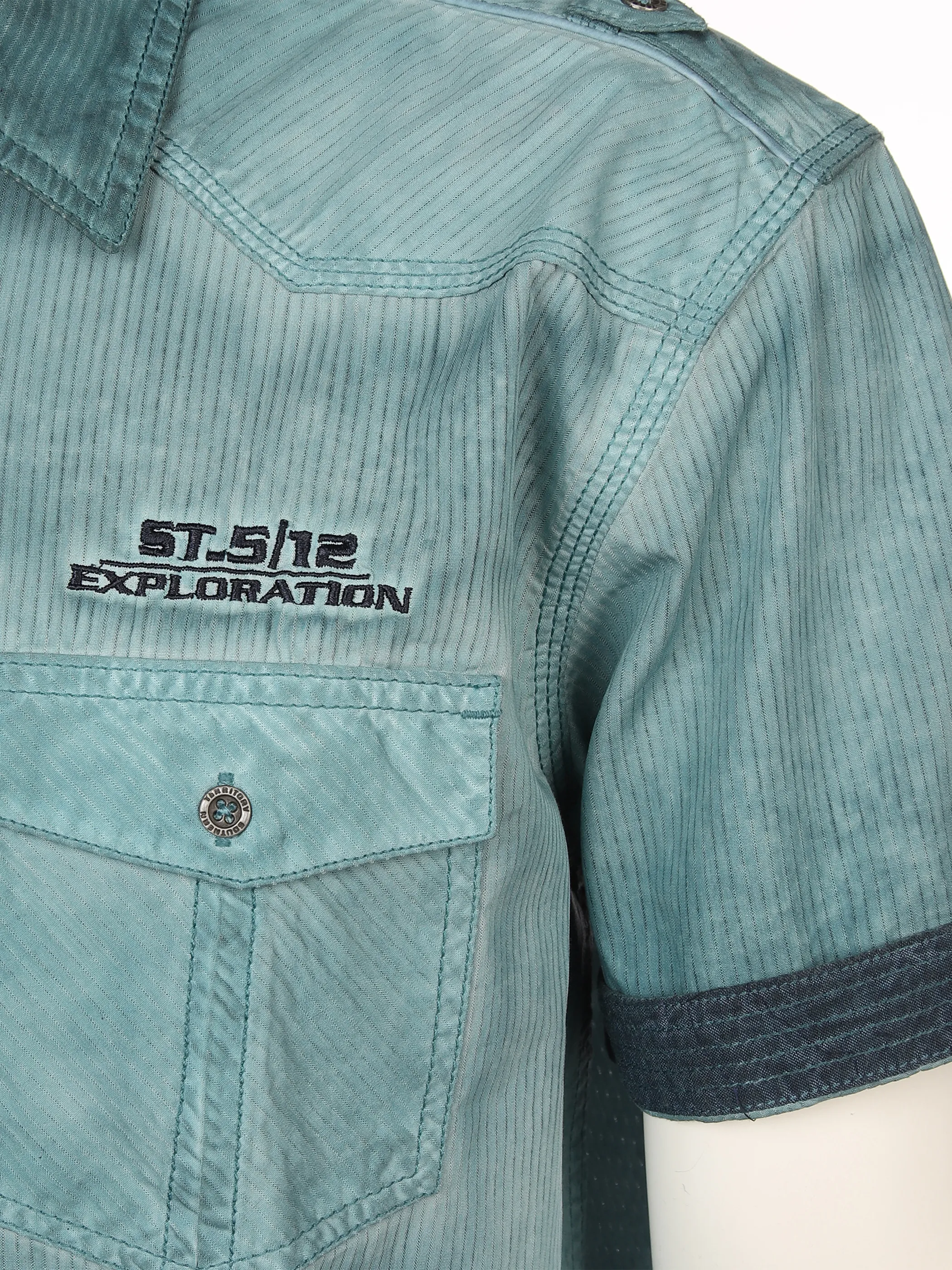 Southern Territory He. Freizeithemd 1/2 Arm oilwash Blau 873088 AQUA 3 Southern Territory He. Freizeithemd 1/2 Arm oilwash Blau 873088 AQUA 3