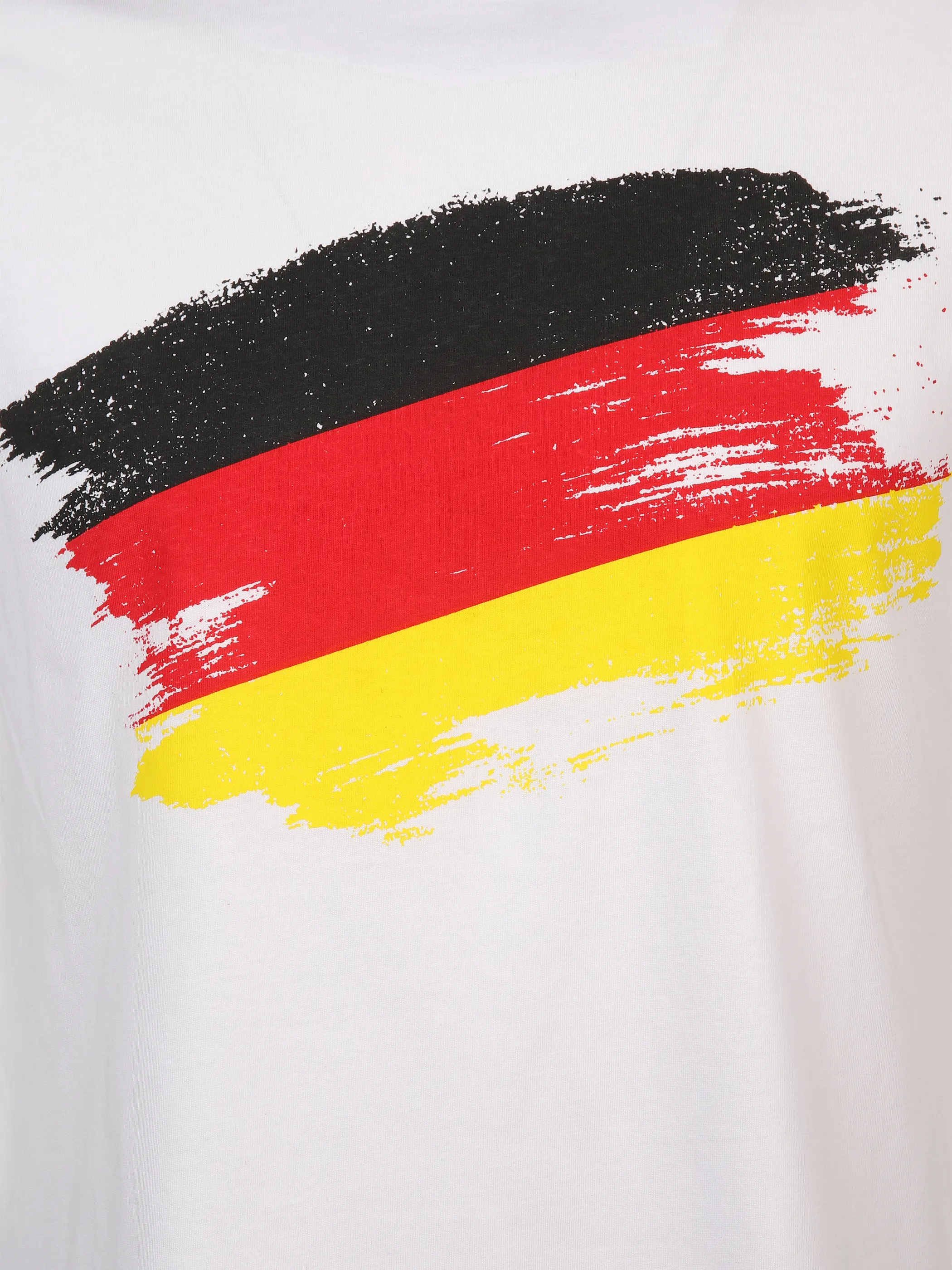Grinario Sports Unisex T-Shirt EM24, Deutschland Weiß 889226 FP 3
