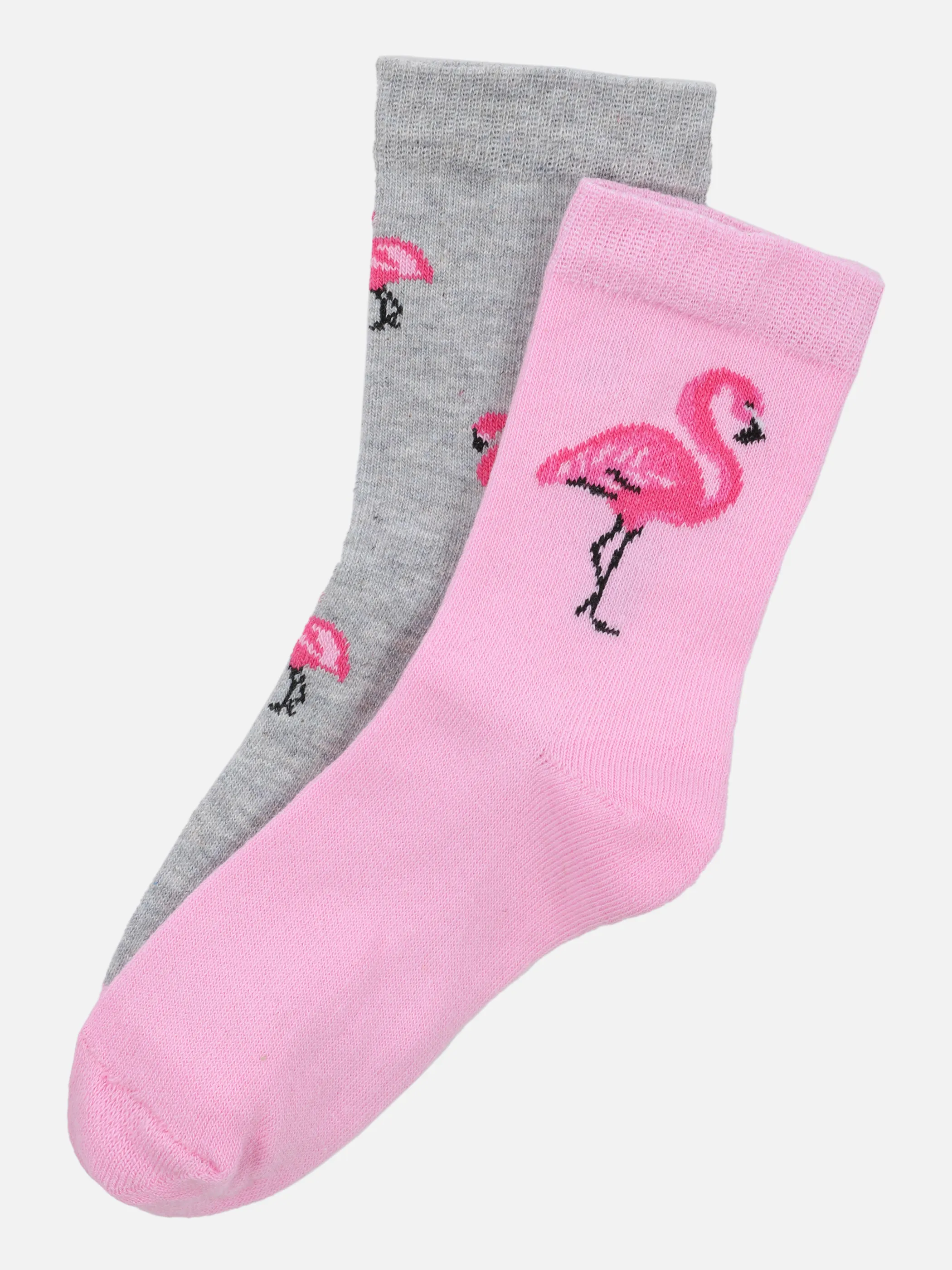 Stop + Go Md-Socken 2er Pack Pink 853475 PINK/GRAU 1