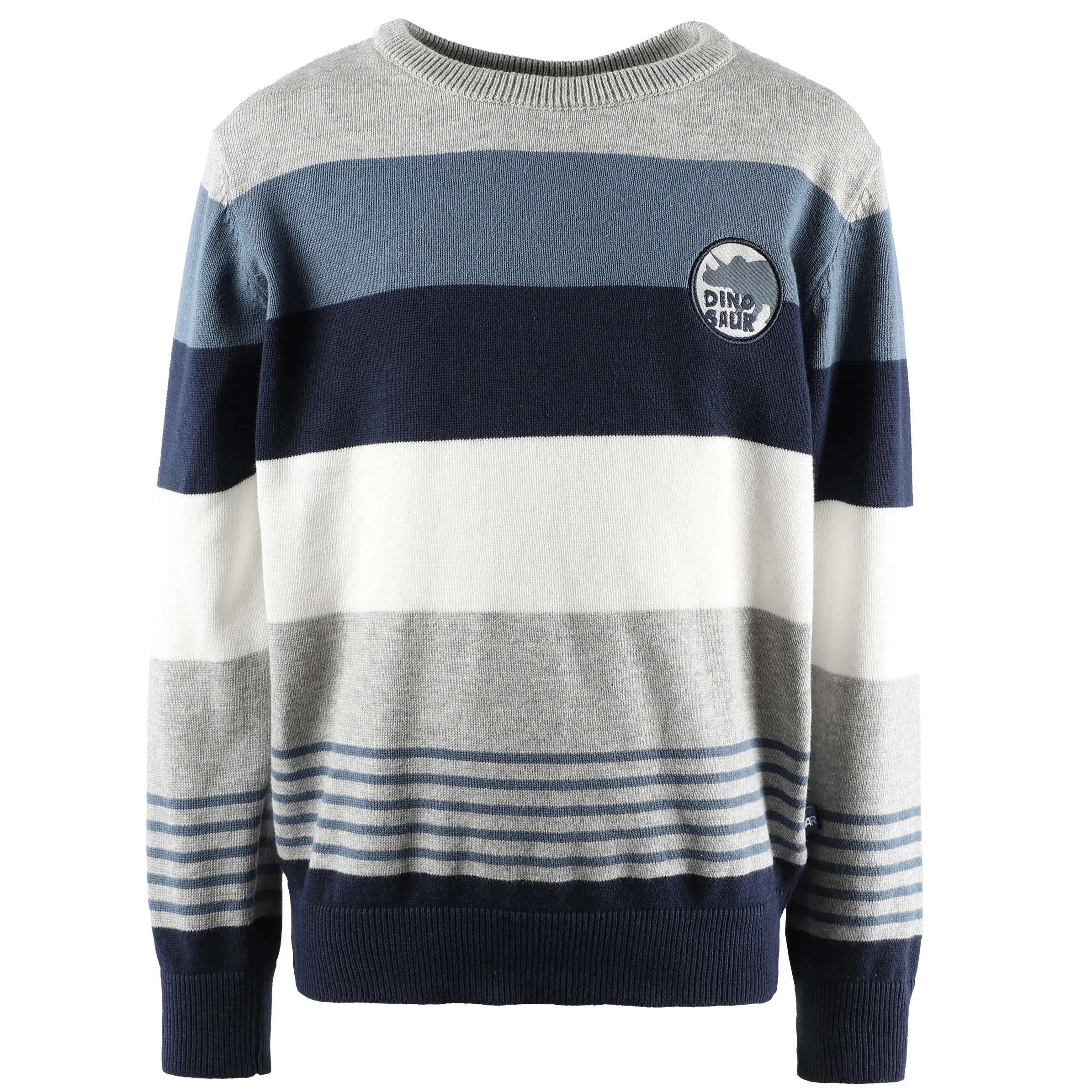 Jungen Strickpullover mit Streifen | BLAU GEM. | noSize | 881655-blaugem