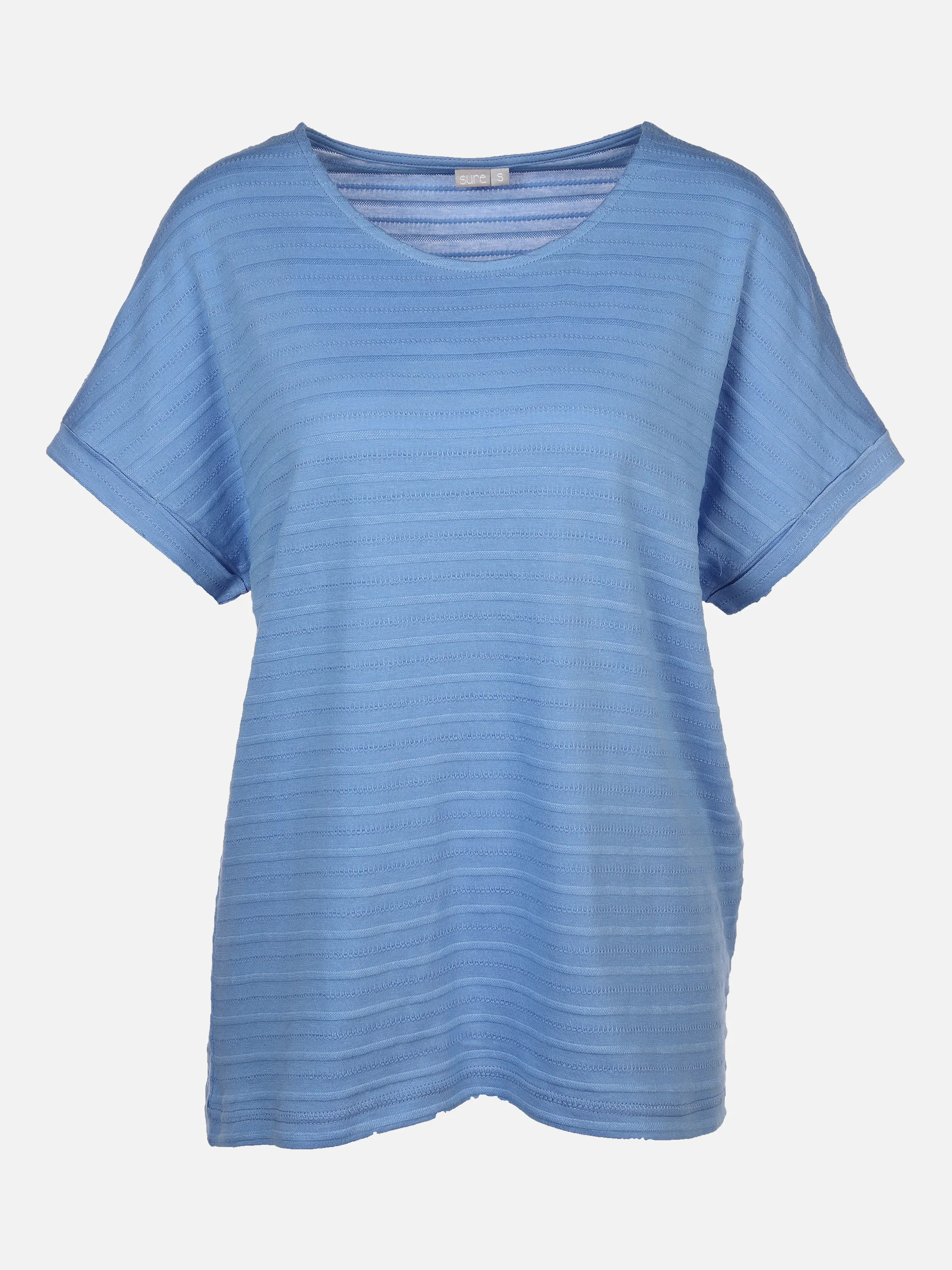 Lisa Tossa Da-Jaquardshirt m. RH Blau 886422 BLAU 1