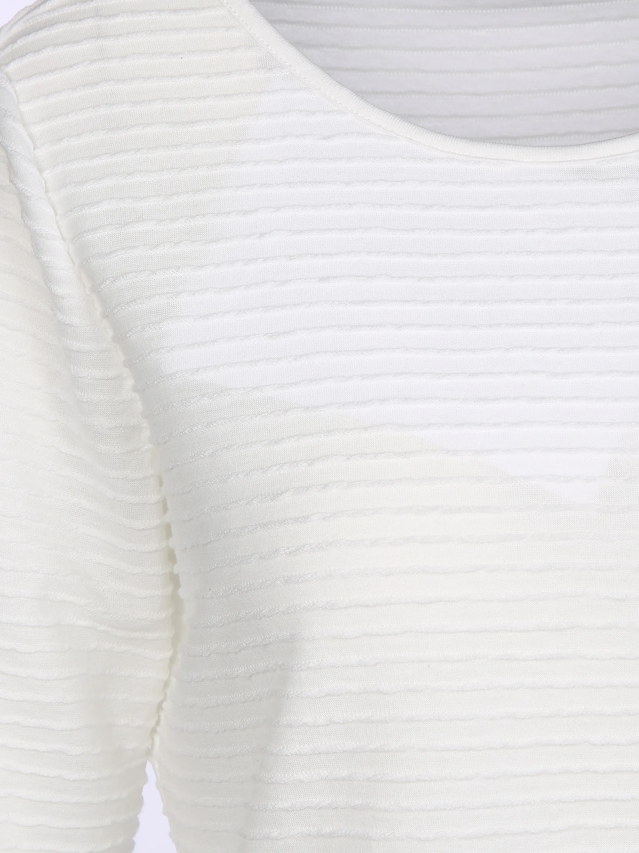 Sure Da-Struktur-Shirt 3/4 Arm Weiß 858012 OFFWHITE 3