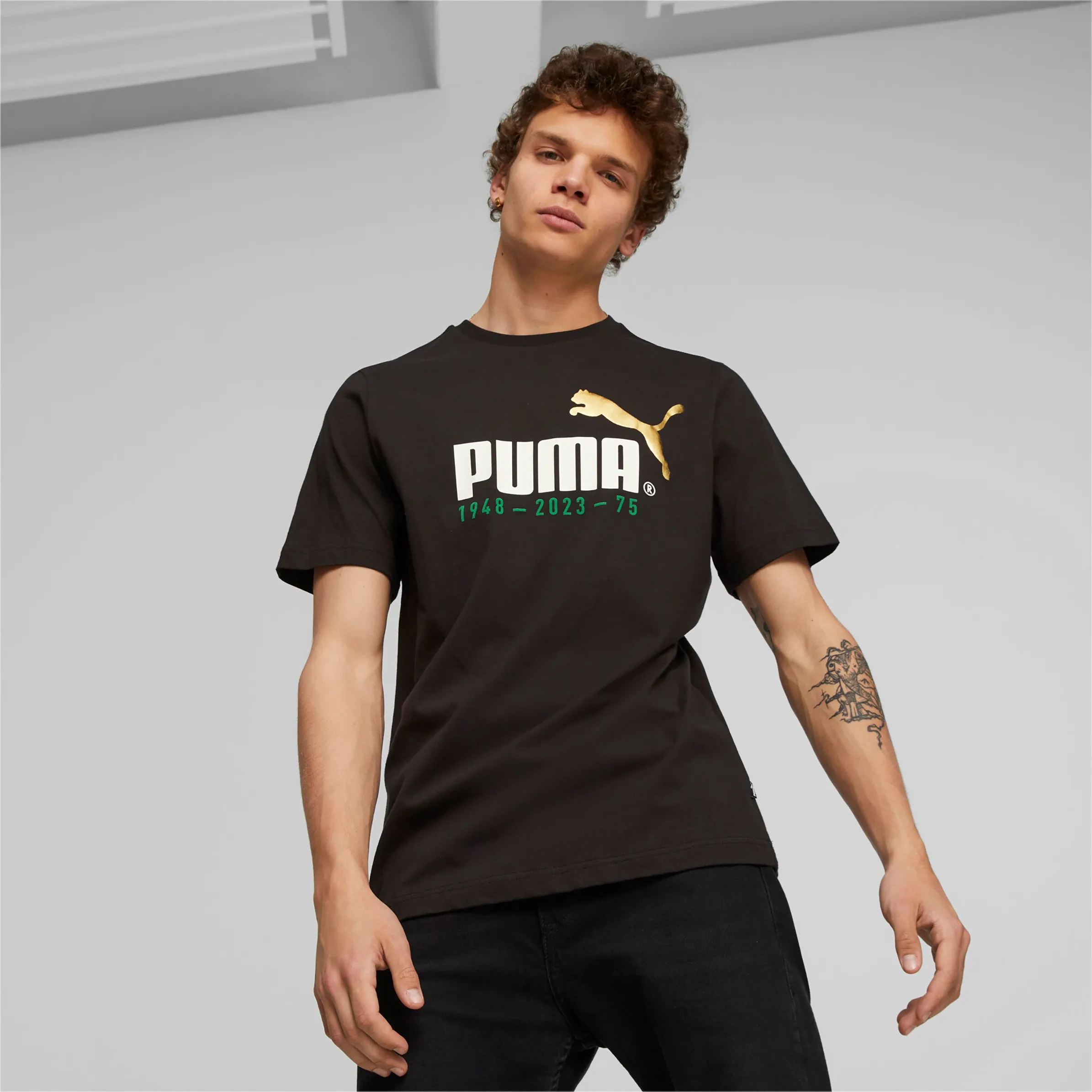 Puma 676020 He-T-Shirt Schwarz 879371 01 3