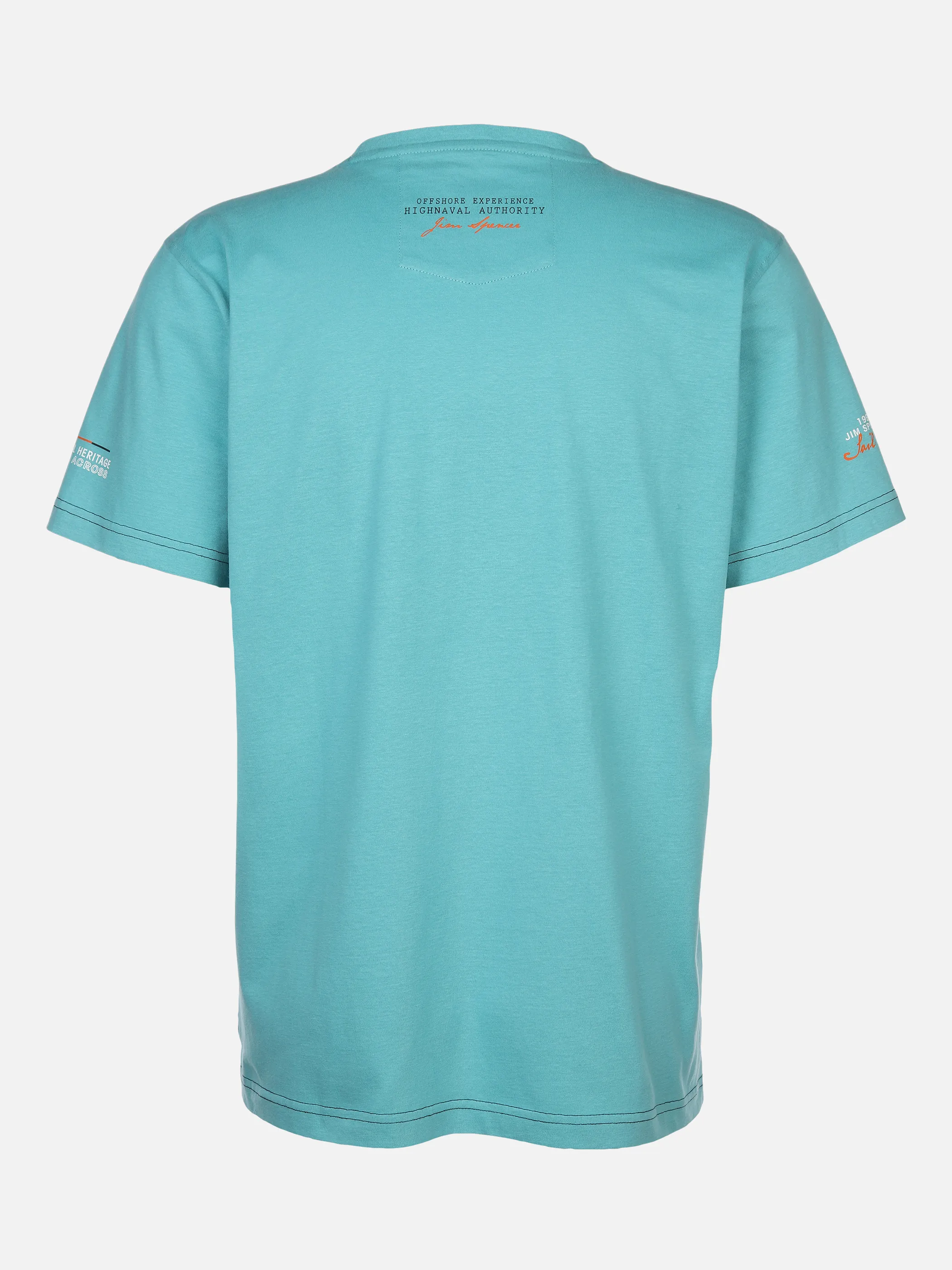 Jim Spencer He. T-Shirt 1/2 Arm RH Blau 873381 AQAU 2 Jim Spencer He. T-Shirt 1/2 Arm RH Blau 873381 AQAU 2