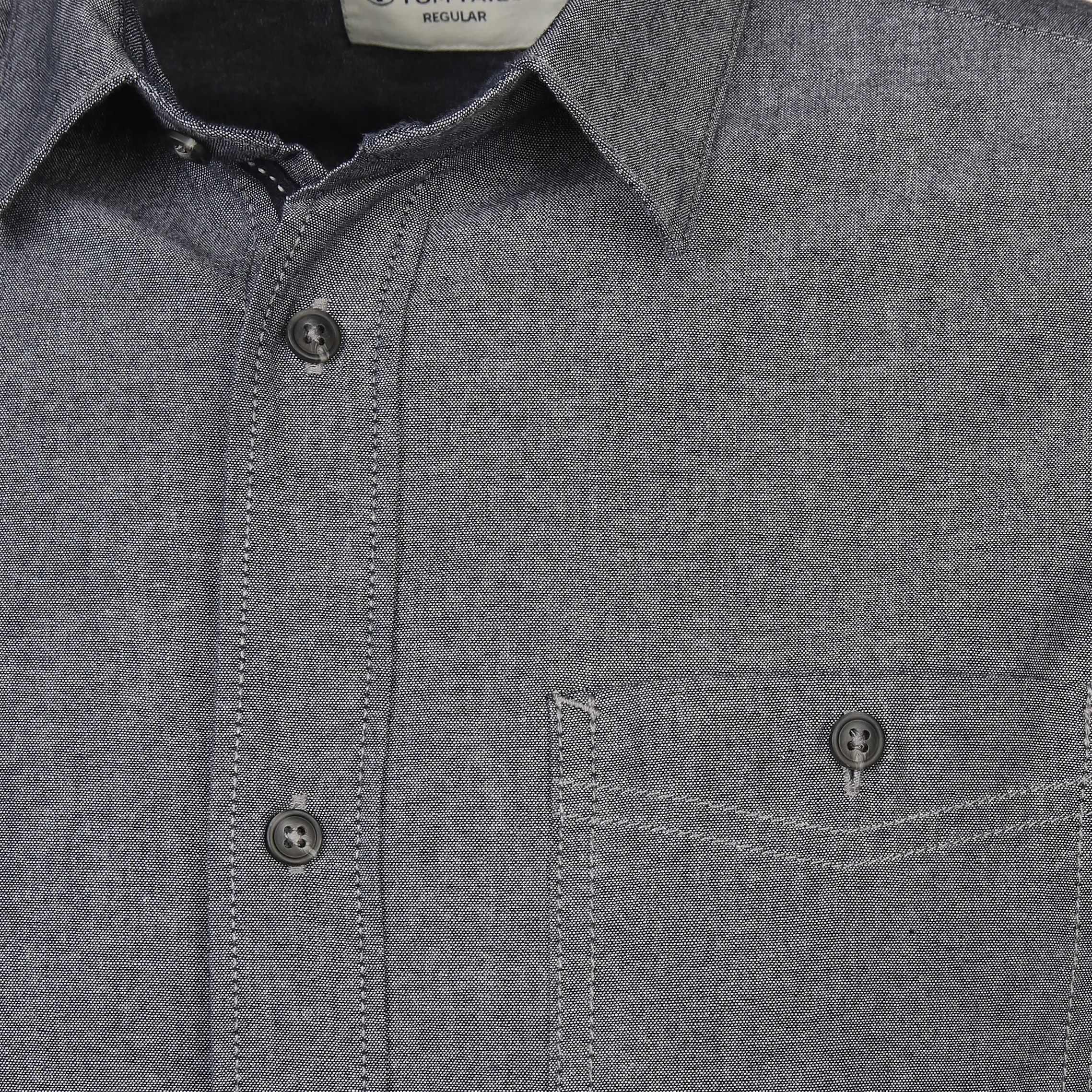 Tom Tailor 1037450 chambray shirt Marine 884279 28941 3