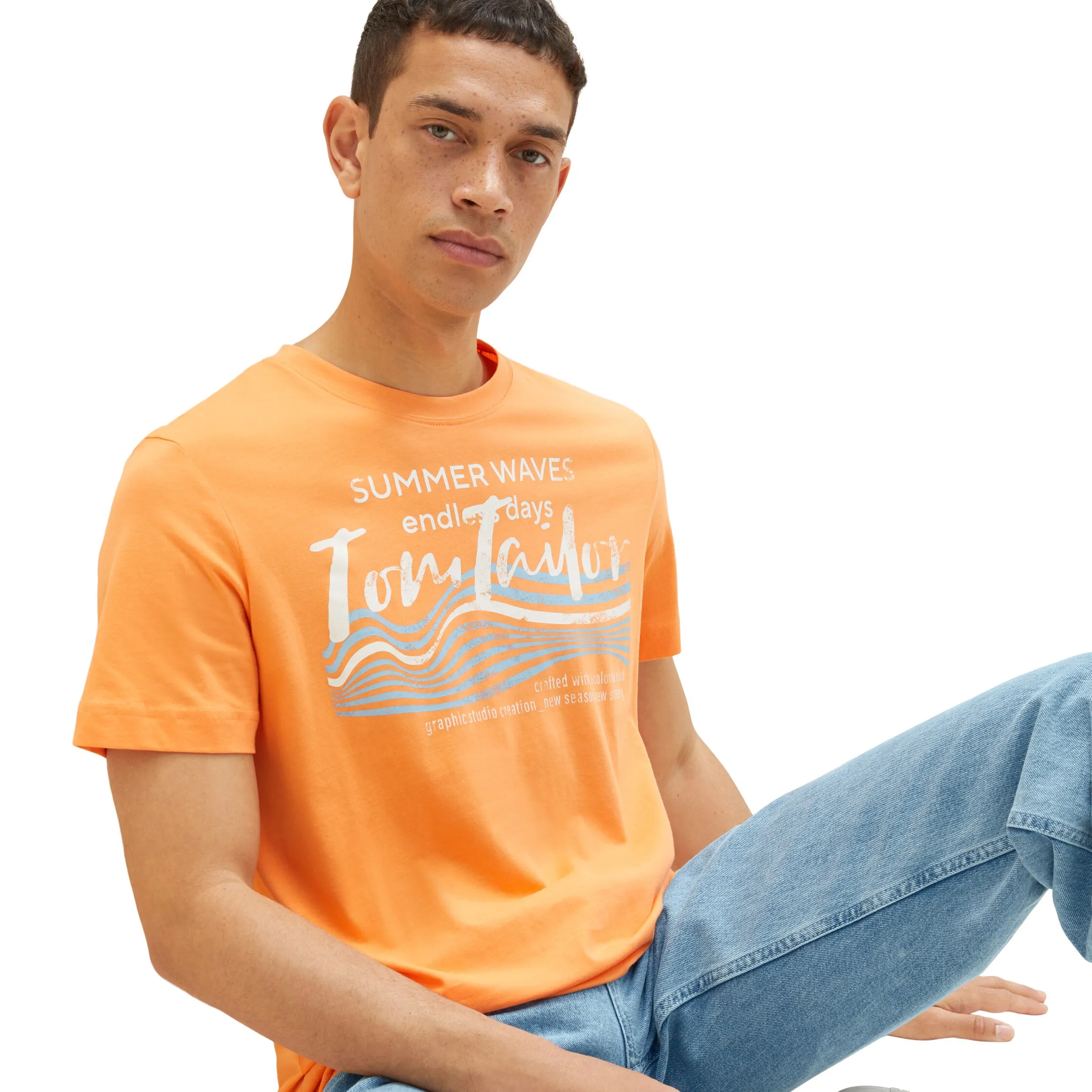 Tom Tailor 1038661 printed t-shirt Orange 880584 22195 3 Tom Tailor 1038661 printed t-shirt Orange 880584 22195 3