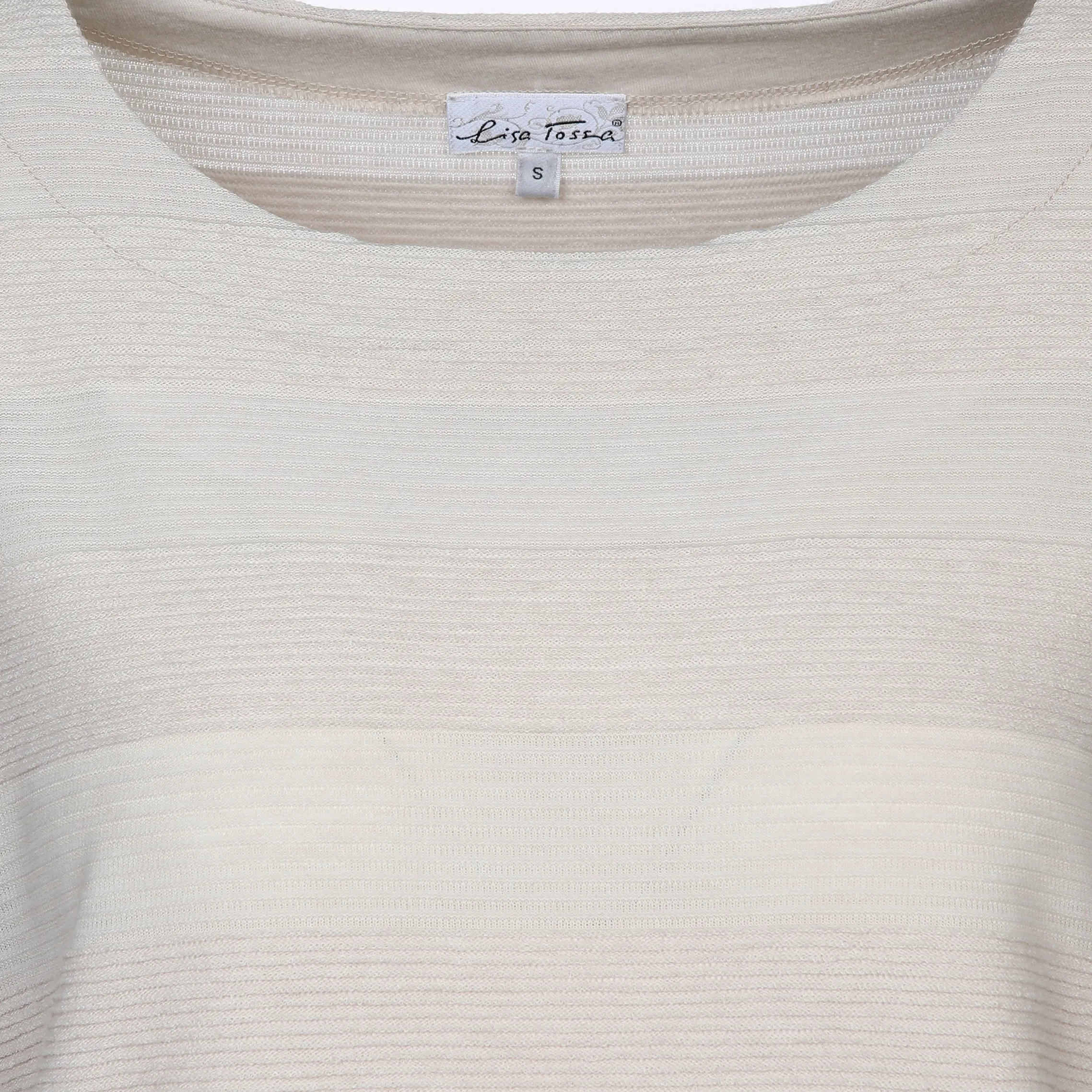Lisa Tossa Da-Ringelshirt m. Struktur Beige 881228 BEIGE MEL 3 Lisa Tossa Da-Ringelshirt m. Struktur Beige 881228 BEIGE MEL 3