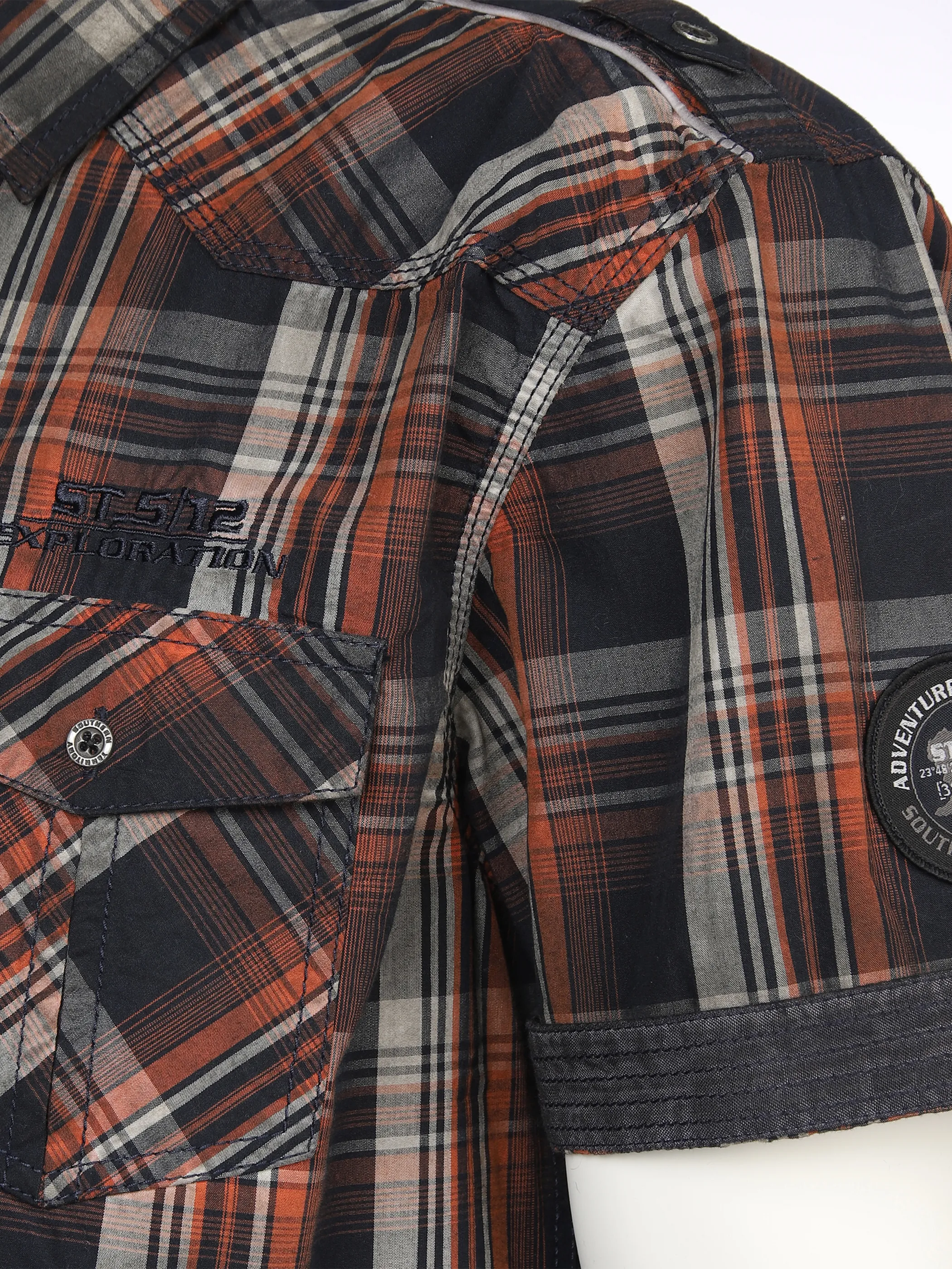 Southern Territory He. Freizeithemd 1/2 Arm oilwash Orange 873088 ORANGE CHE 3 Southern Territory He. Freizeithemd 1/2 Arm oilwash Orange 873088 ORANGE CHE 3