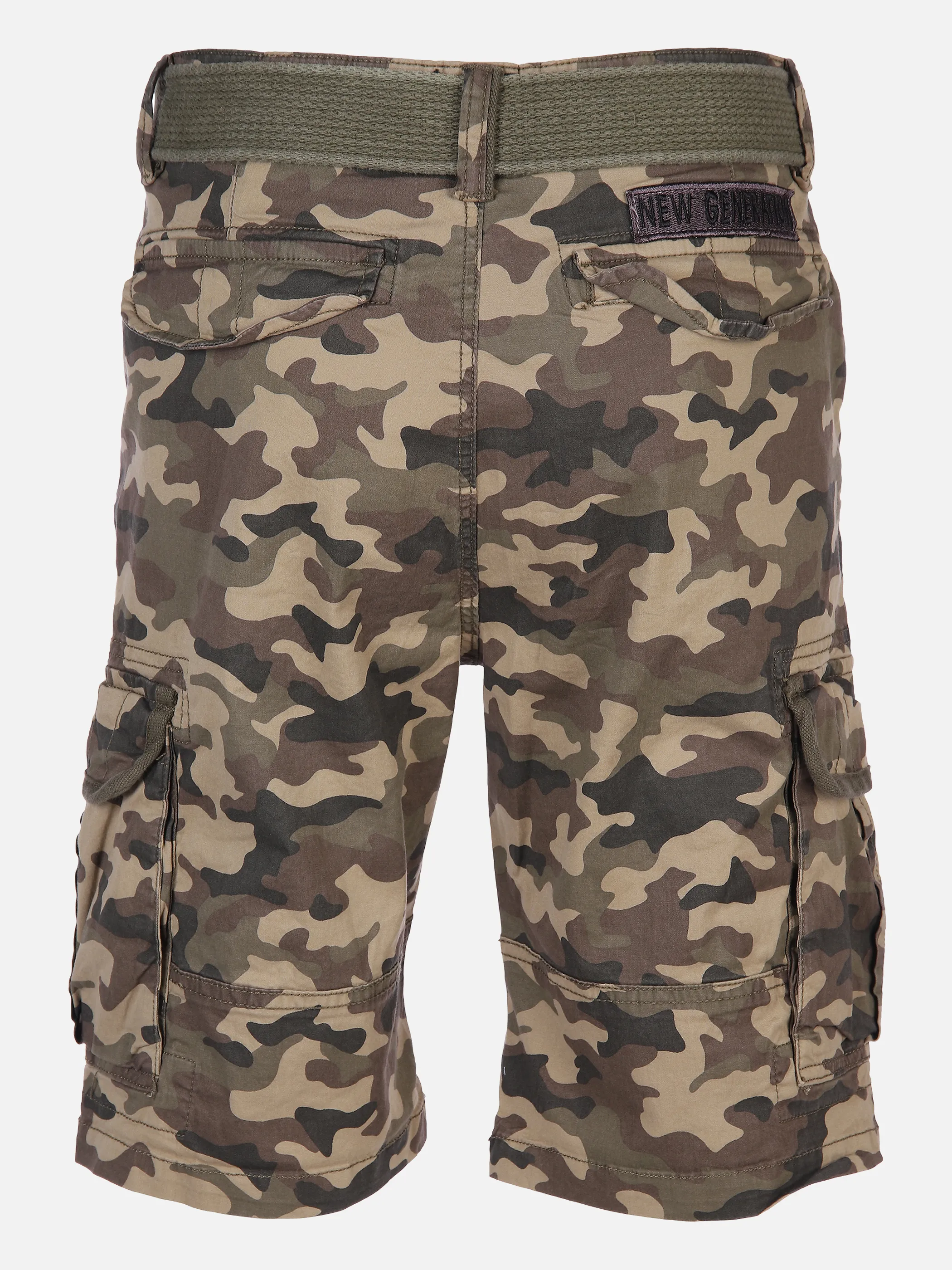 IX-O YF-He-Cargoshorts, mit Gürtel Grün 864559 KHAKI 2