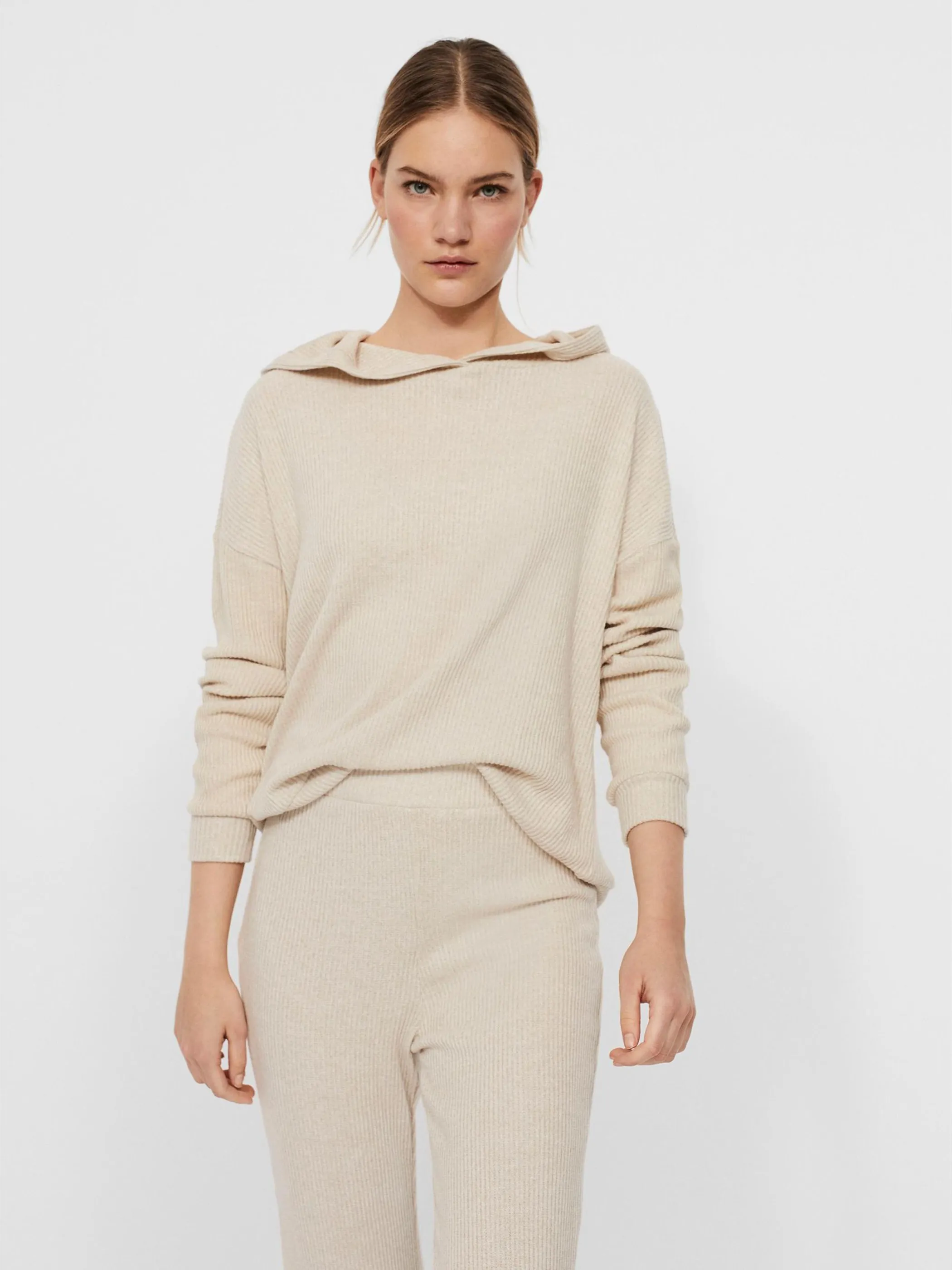 Vero Moda 10252245 VMTIA RIB L/S OVERSIZ Braun 853160 175626001 2