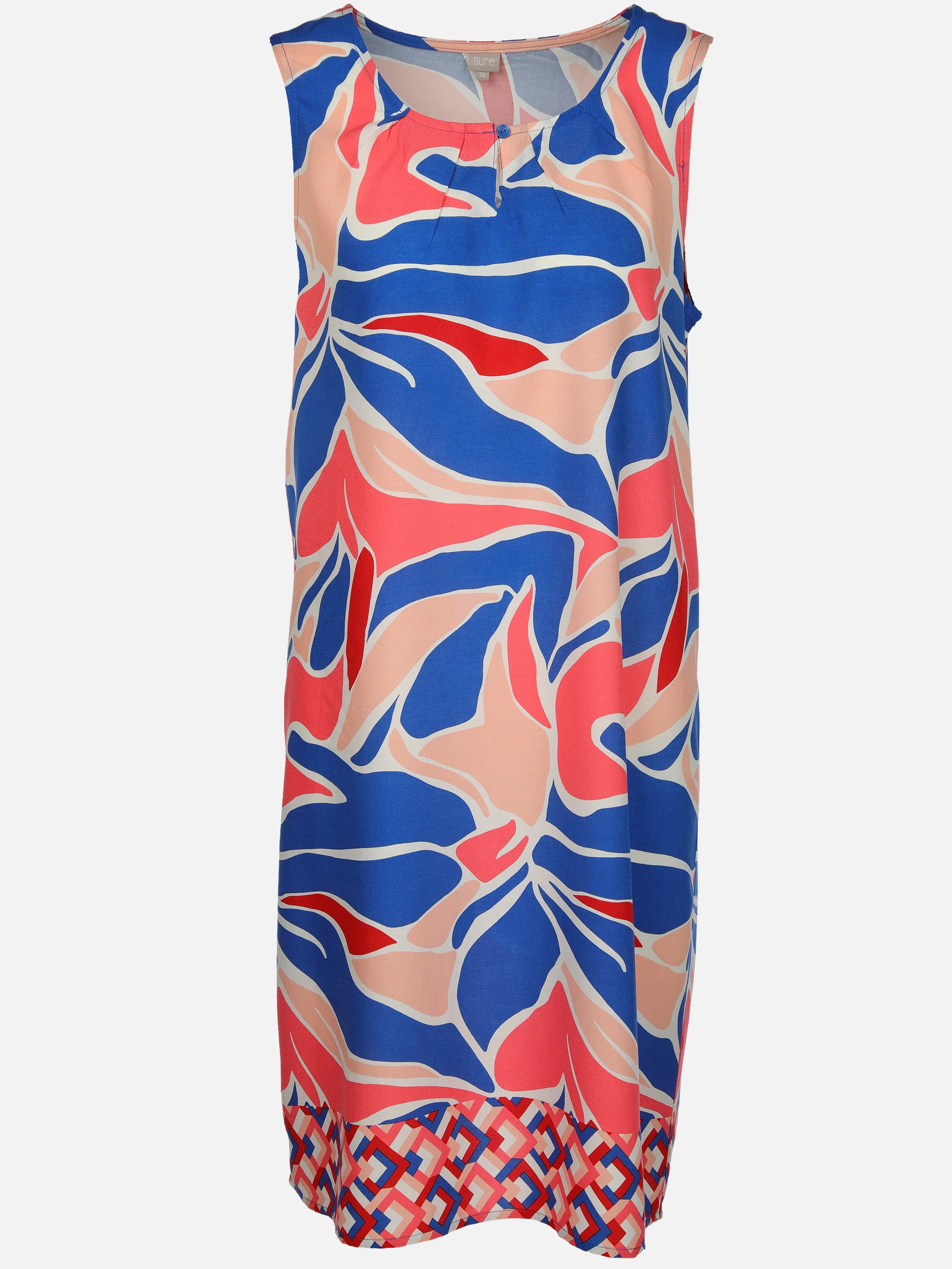 Sure Da-Kleid ohne Ärmel Blau 905773 BL/KORALL 1