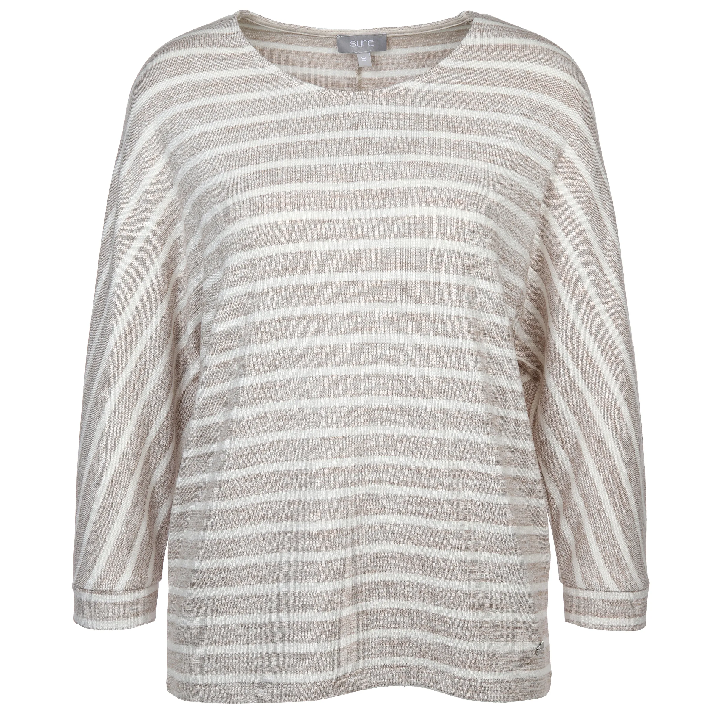 Sure Da-Fledermausshirt m. Ringel Beige 880493 BEIGE/OFFW 1 Sure Da-Fledermausshirt m. Ringel Beige 880493 BEIGE/OFFW 1
