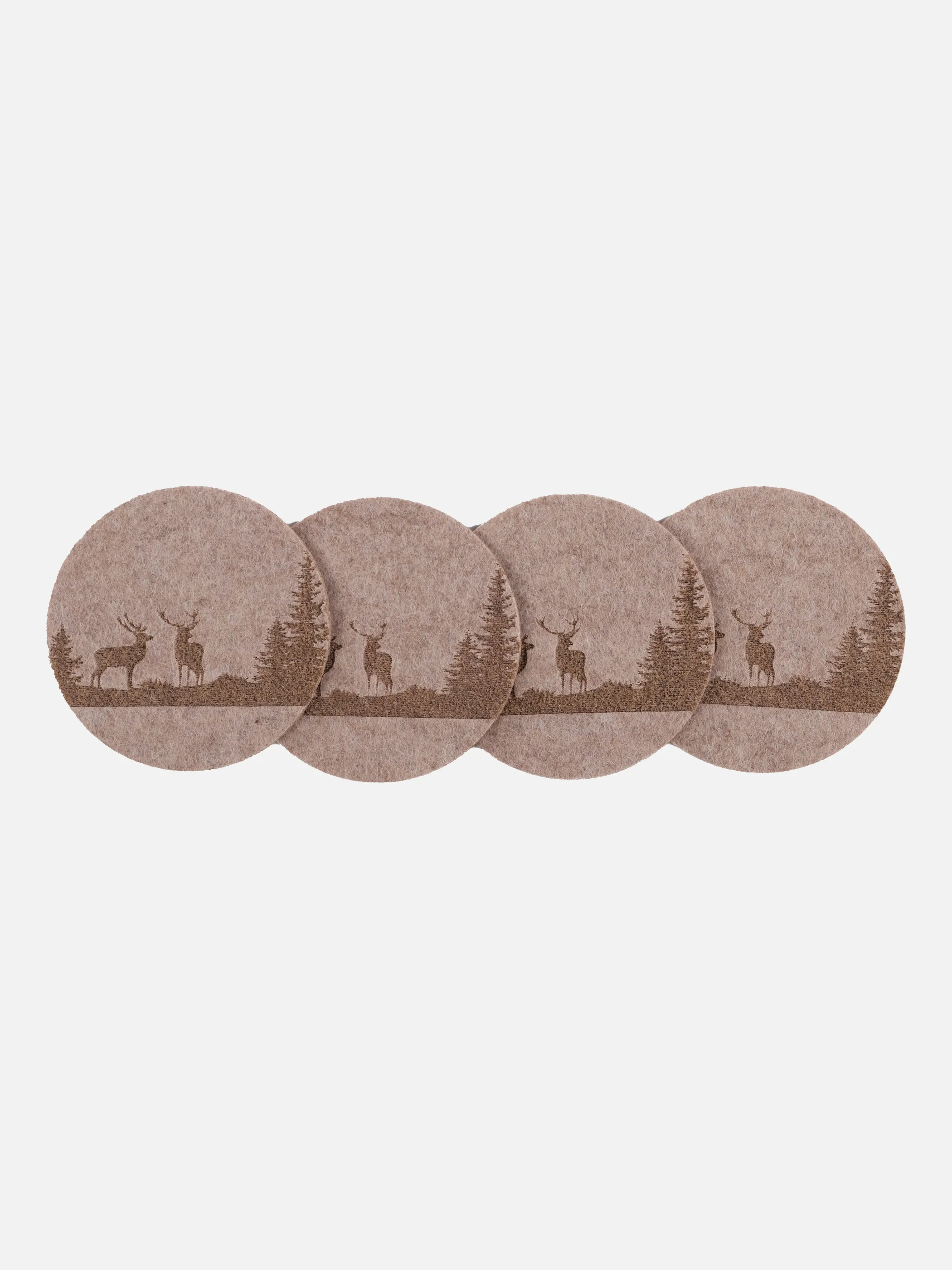 Weihnachten Untersetzer Filz Wald 4er D:10 Braun 866203 BRAUN 3 Weihnachten Untersetzer Filz Wald 4er D:10 Braun 866203 BRAUN 3