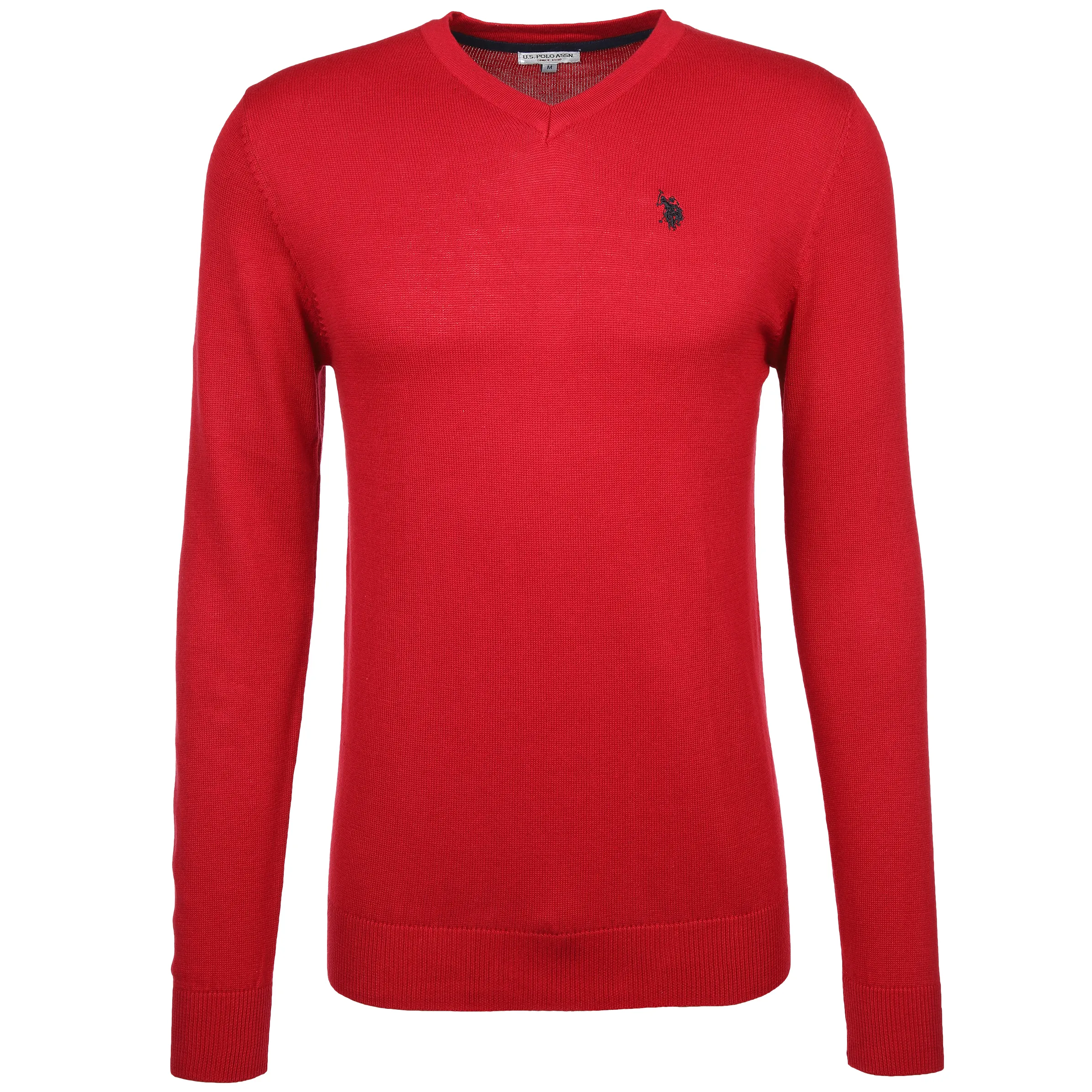 U.S. Polo Assn. He. Pullover V-Ausschnitt Rot 889560 DH´ROT 1