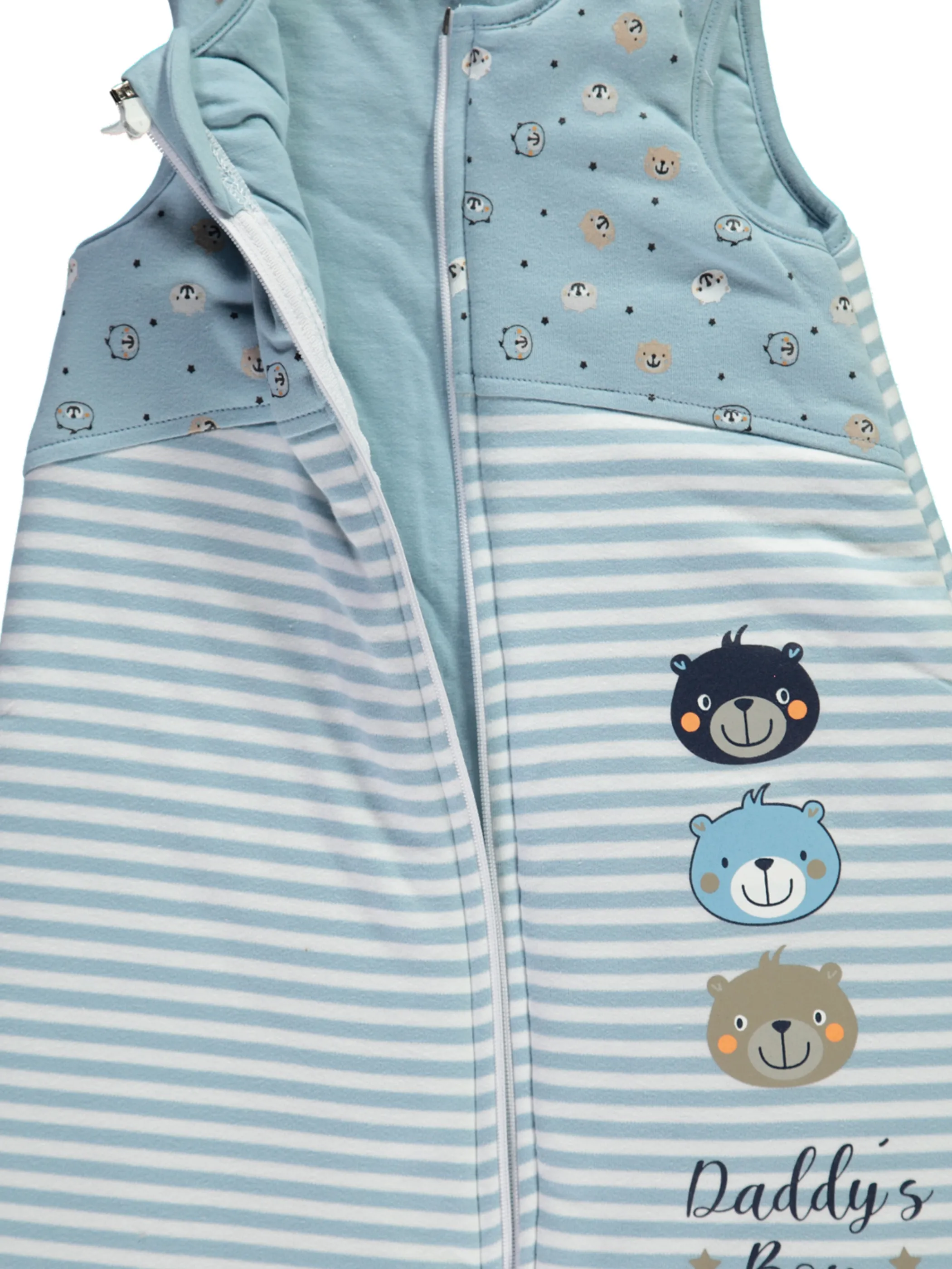 Bubble Gum Baby Boys Schlafsack ohne Arm Blau 846286 HELLBLAU 3