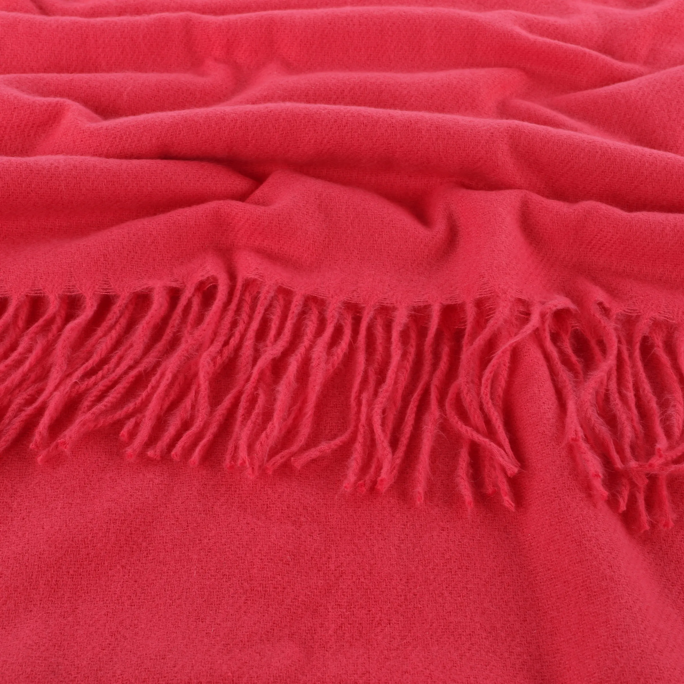 Sure Da-Schal m. Fransen Pink 881741 BERRY 3