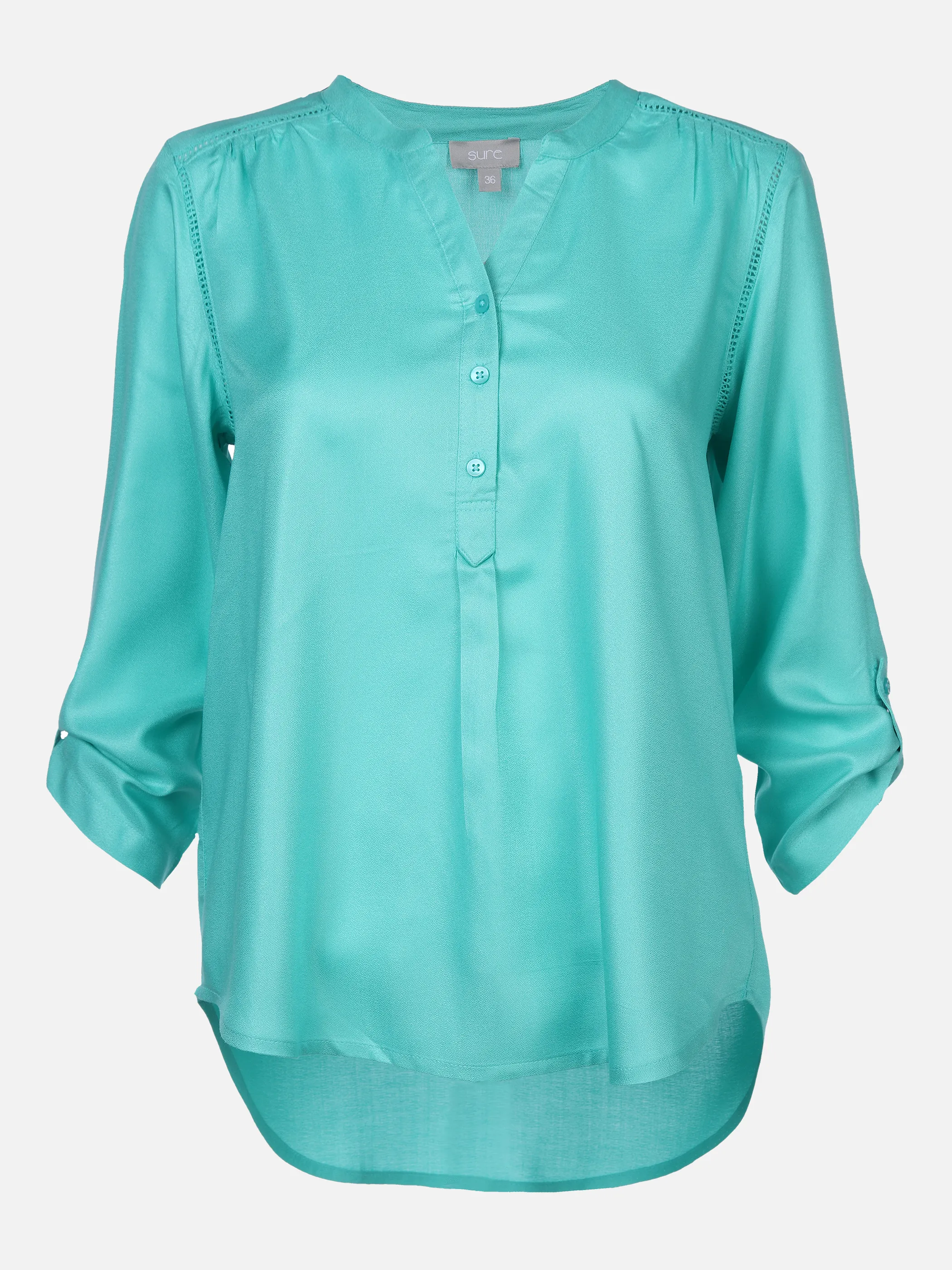 Sure Da-Bluse m. Knöpfchen Grün 863689 LAGUNE 1 Sure Da-Bluse m. Knöpfchen Grün 863689 LAGUNE 1