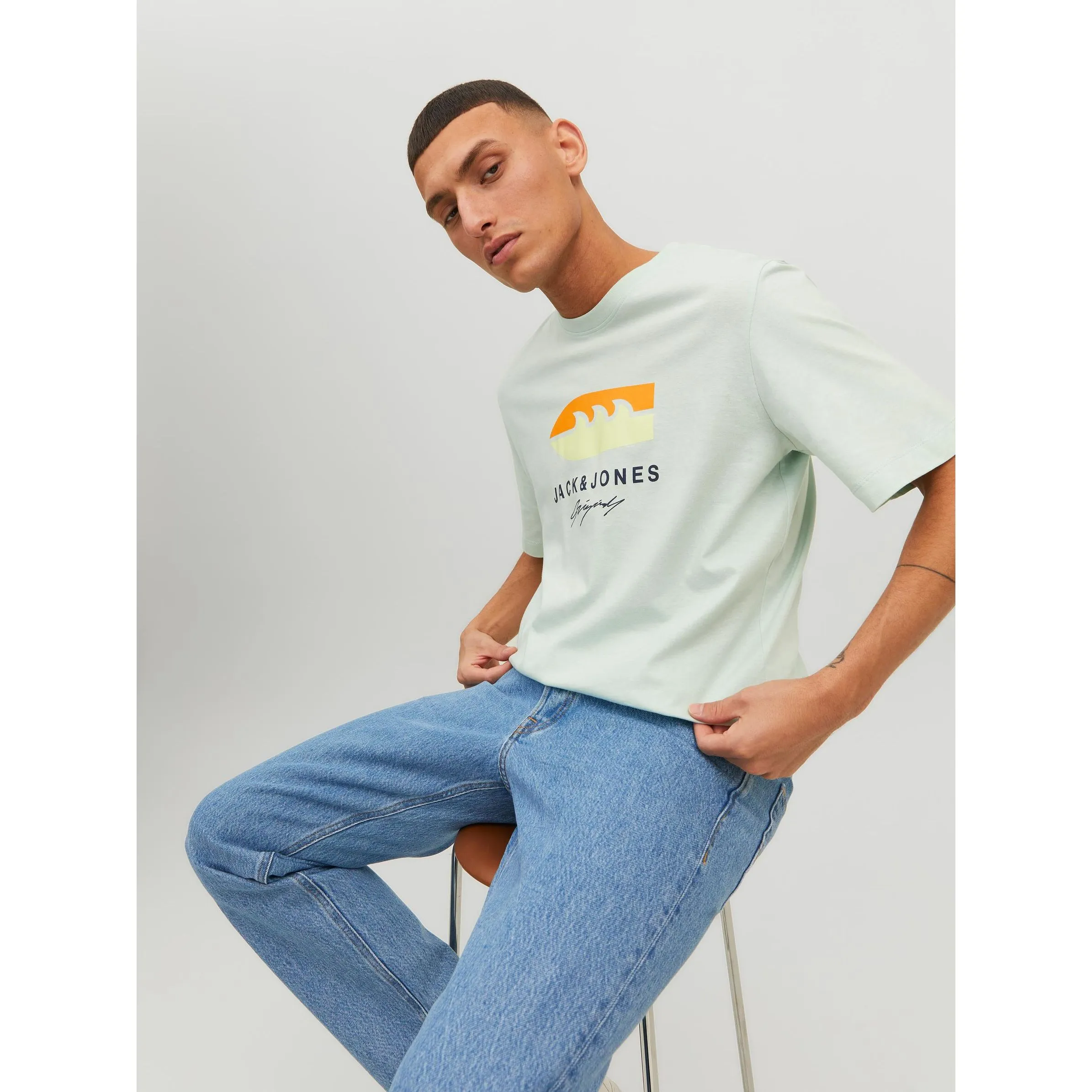 Jack Jones 12234214 JORTULUM LOGO TEE SS Blau 877752 177678 5 Jack Jones 12234214 JORTULUM LOGO TEE SS Blau 877752 177678 5