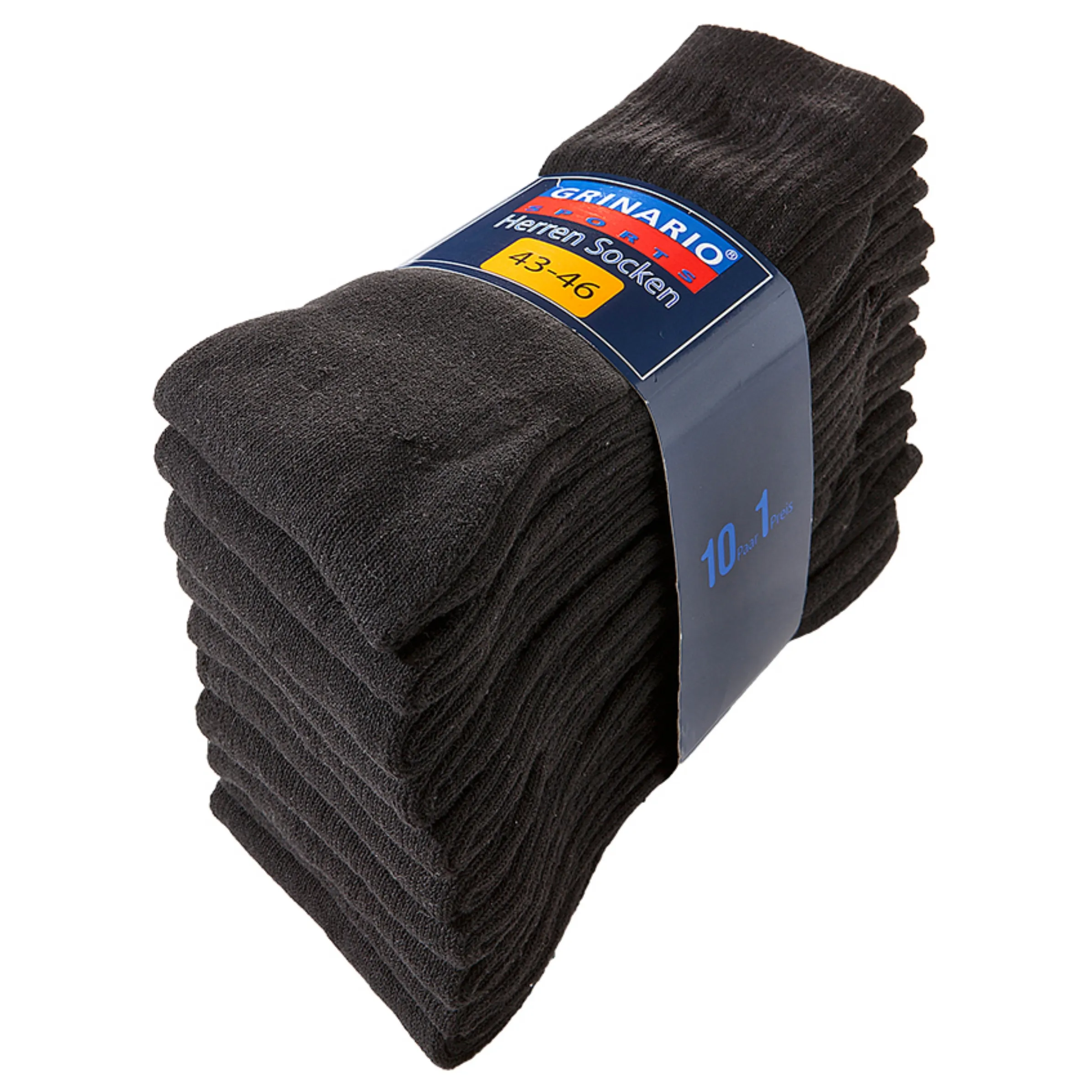 He-Sportsocken 10er Pack Schwarz 797760 SCHWARZ 1