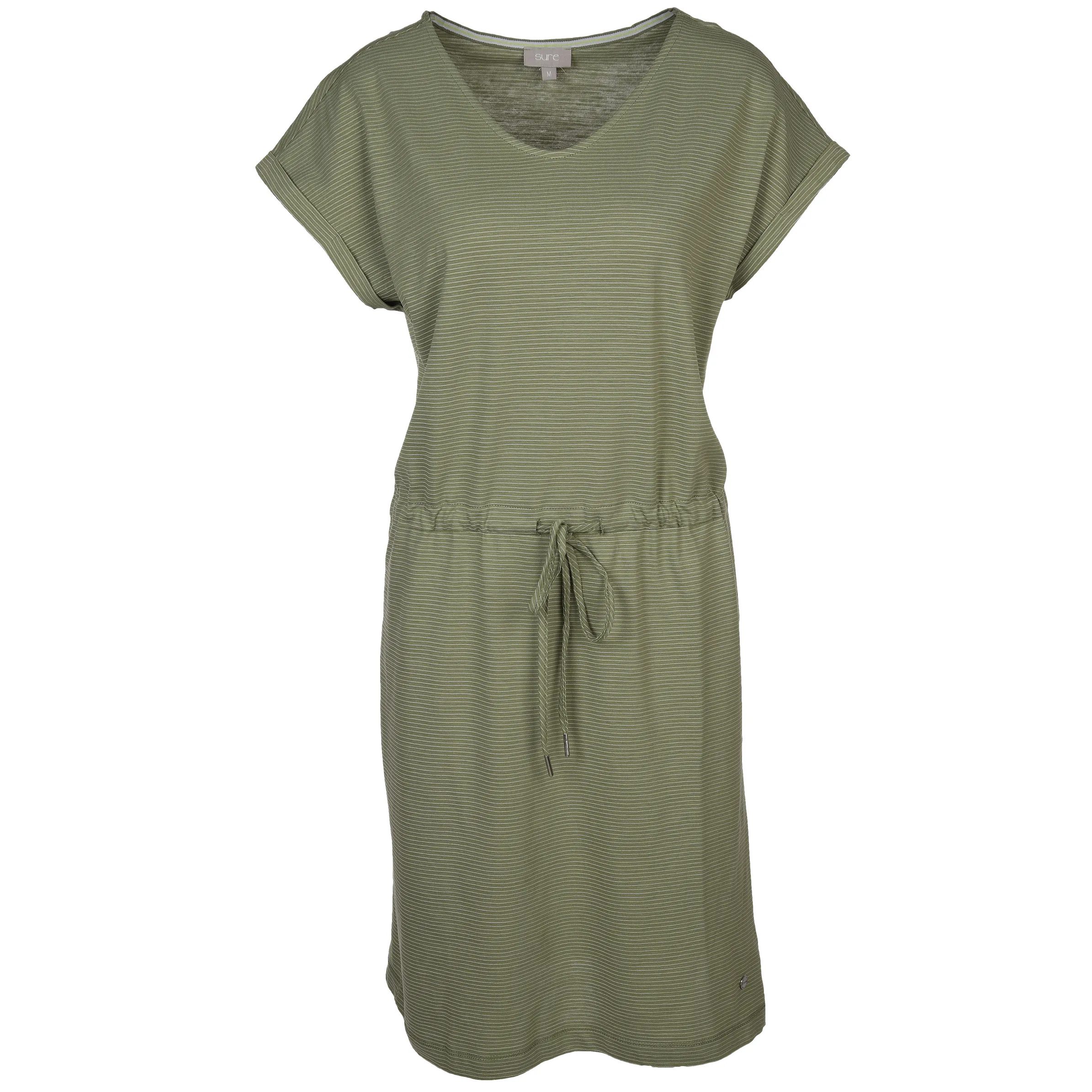 Sure Da-Jerseykleid m. Bindeband, 1 Grün 875247 SALBEI 1 Sure Da-Jerseykleid m. Bindeband, 1 Grün 875247 SALBEI 1