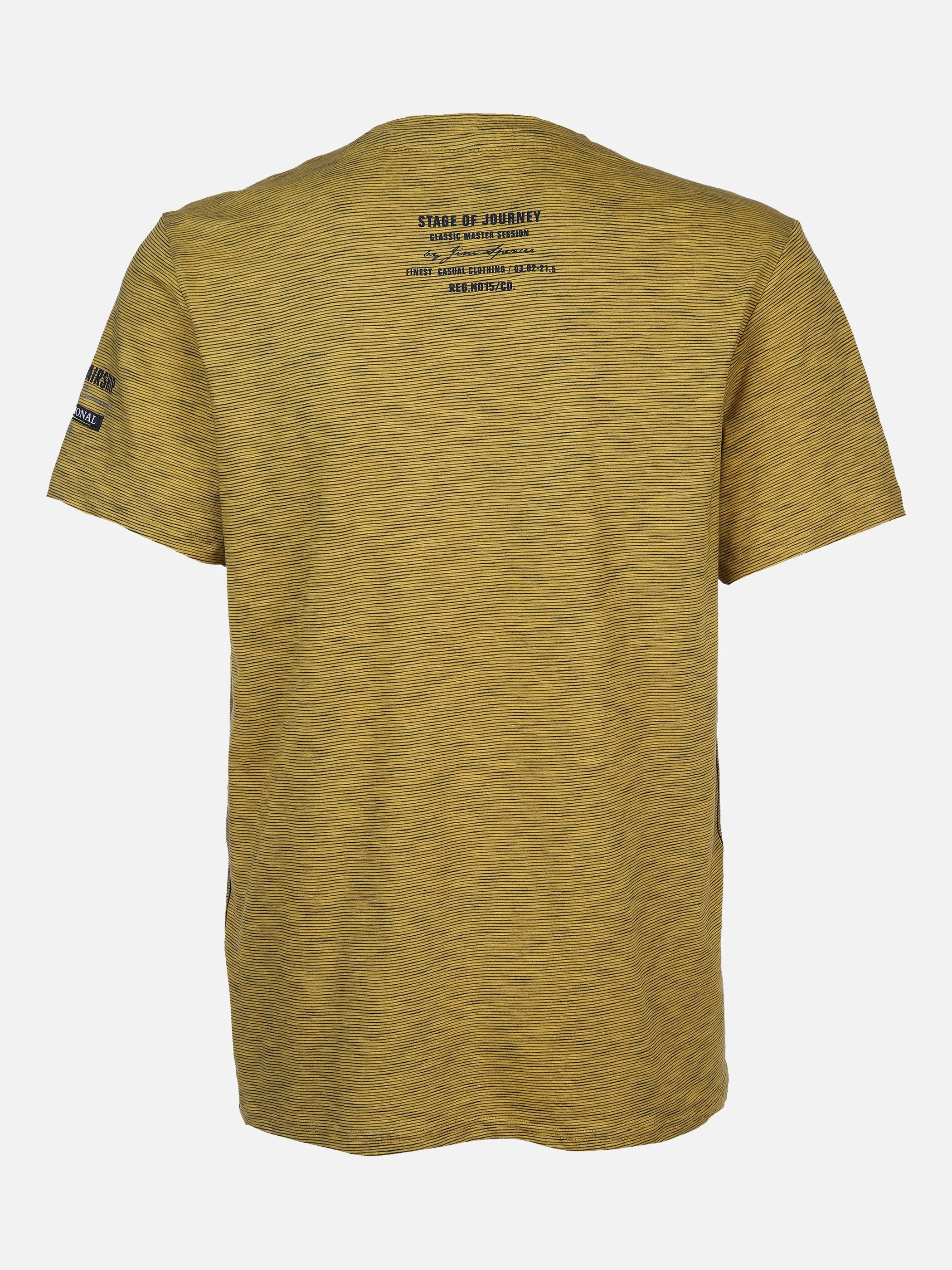 Jim Spencer He. T-Shirts 1/2 Arm print Gelb 862776 YELLOW 2 Jim Spencer He. T-Shirts 1/2 Arm print Gelb 862776 YELLOW 2
