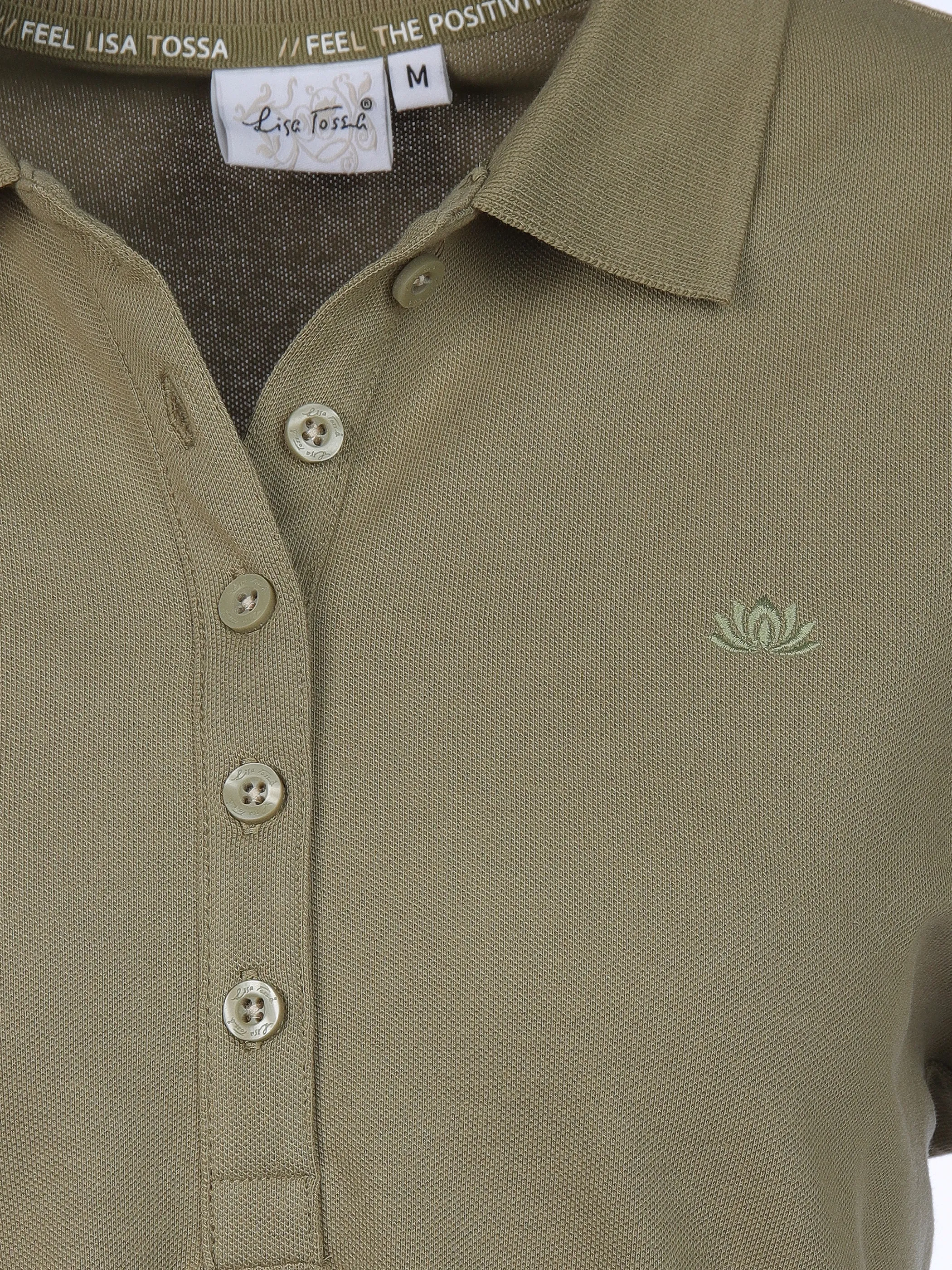 Lisa Tossa Da-Poloshirt 1/2 Arm Oliv 910253 TREK 3