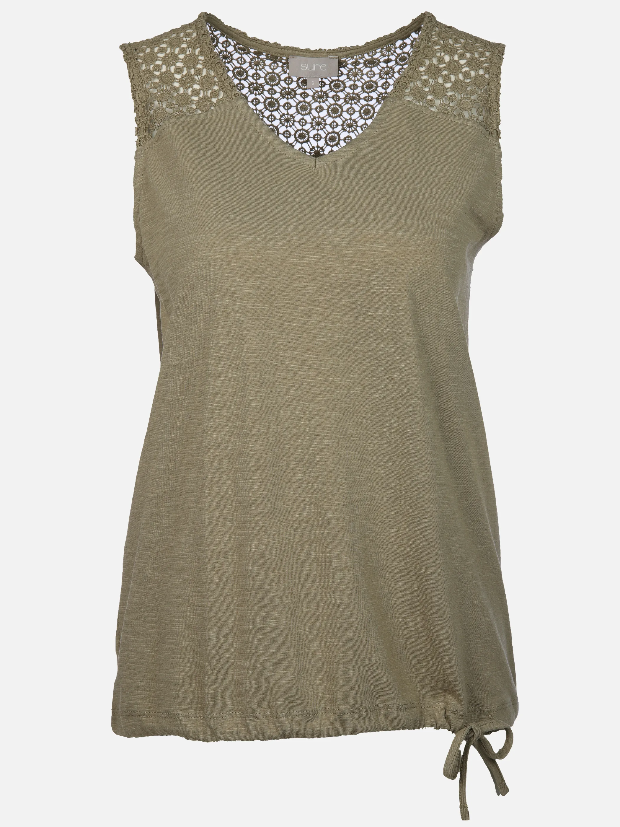 Sure Da-Tanktop m. Bändchen Oliv 910147 TREK 1