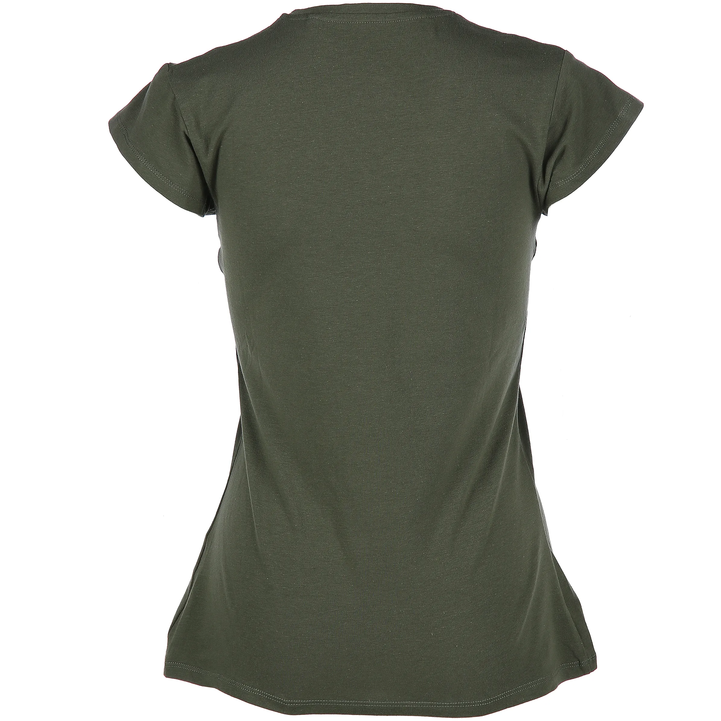 IX-O YF-Da-Shirt 1/2 Arm basic V-Ne Grün 783622 KHAKI 2