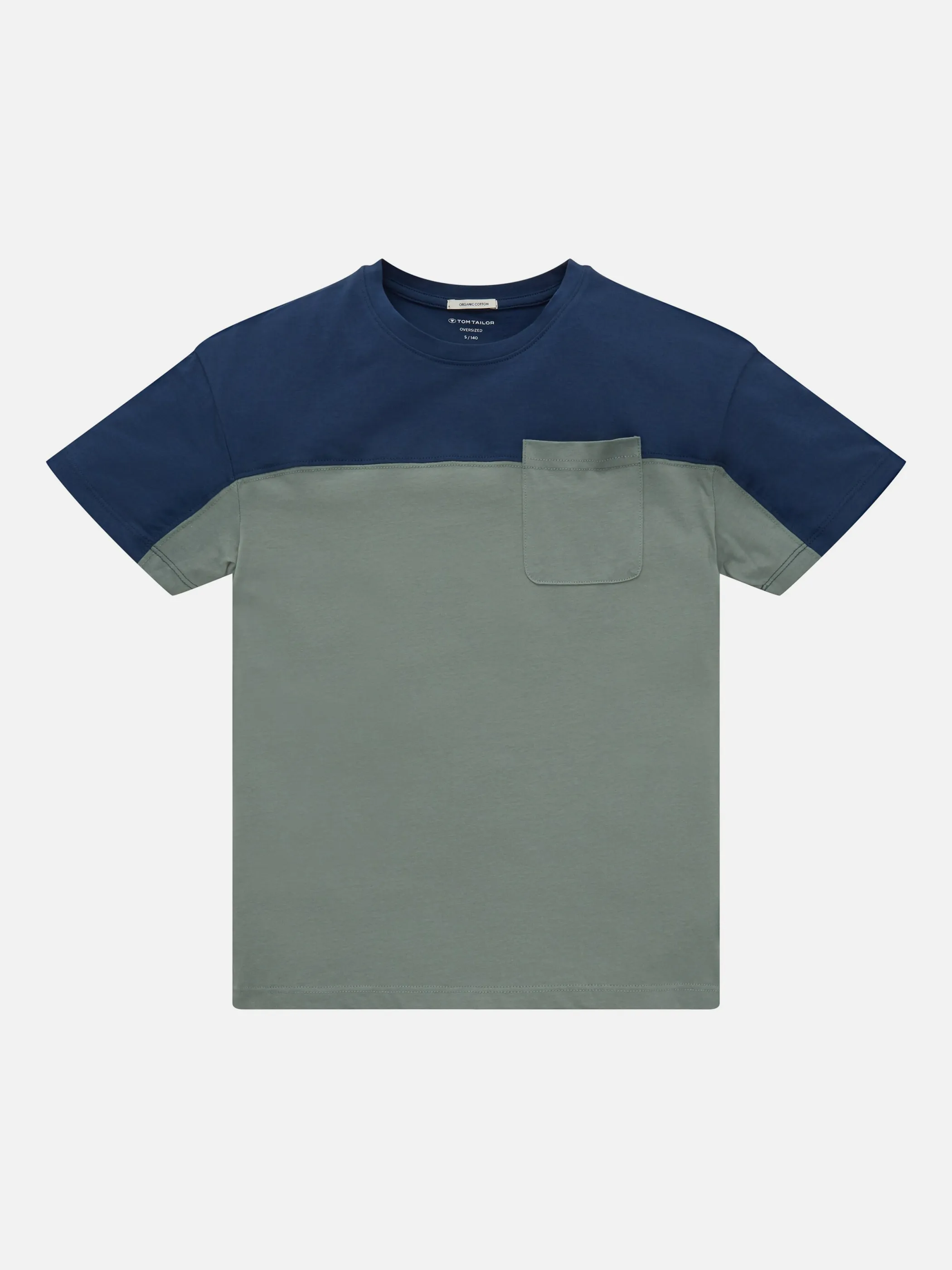 Tom Tailor 1031683 oversized colorblock t Blau 865836 10378 1