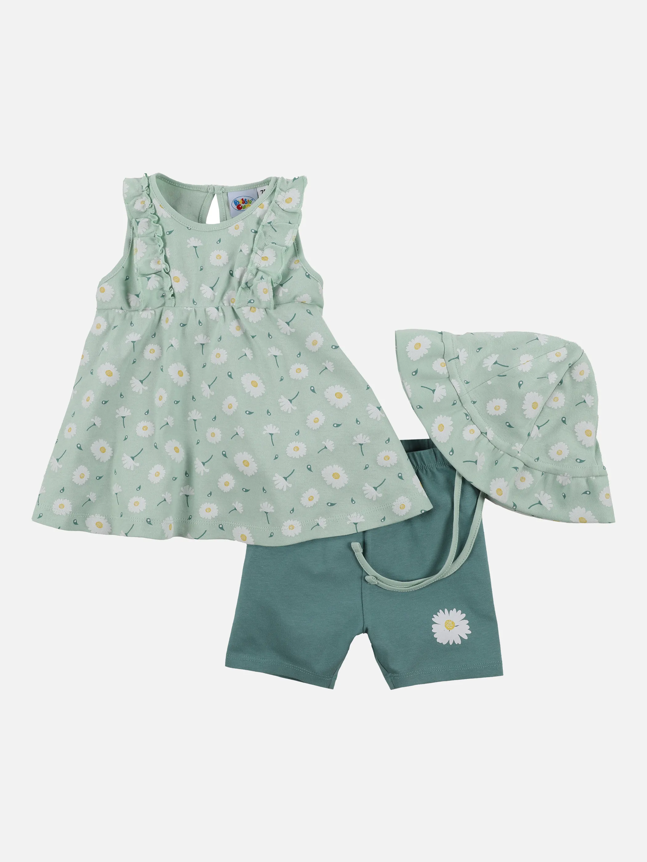 Bubble Gum BM 3er Set in salbei mit AOP Grün 877605 SALBEI 1 Bubble Gum BM 3er Set in salbei mit AOP Grün 877605 SALBEI 1