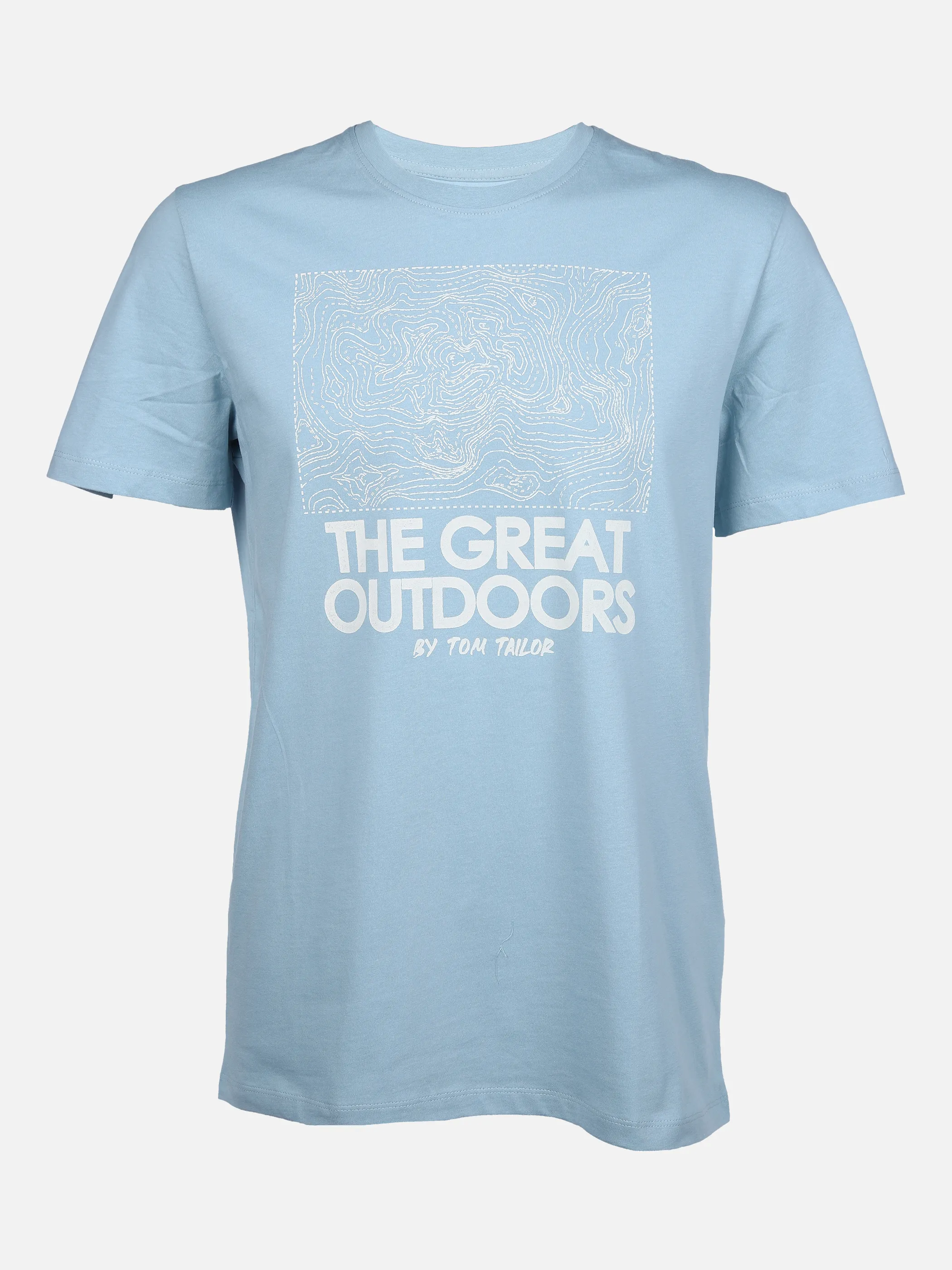 Tom Tailor 1030052 printed crewneck t-shi Blau 862562 26298 1 Tom Tailor 1030052 printed crewneck t-shi Blau 862562 26298 1