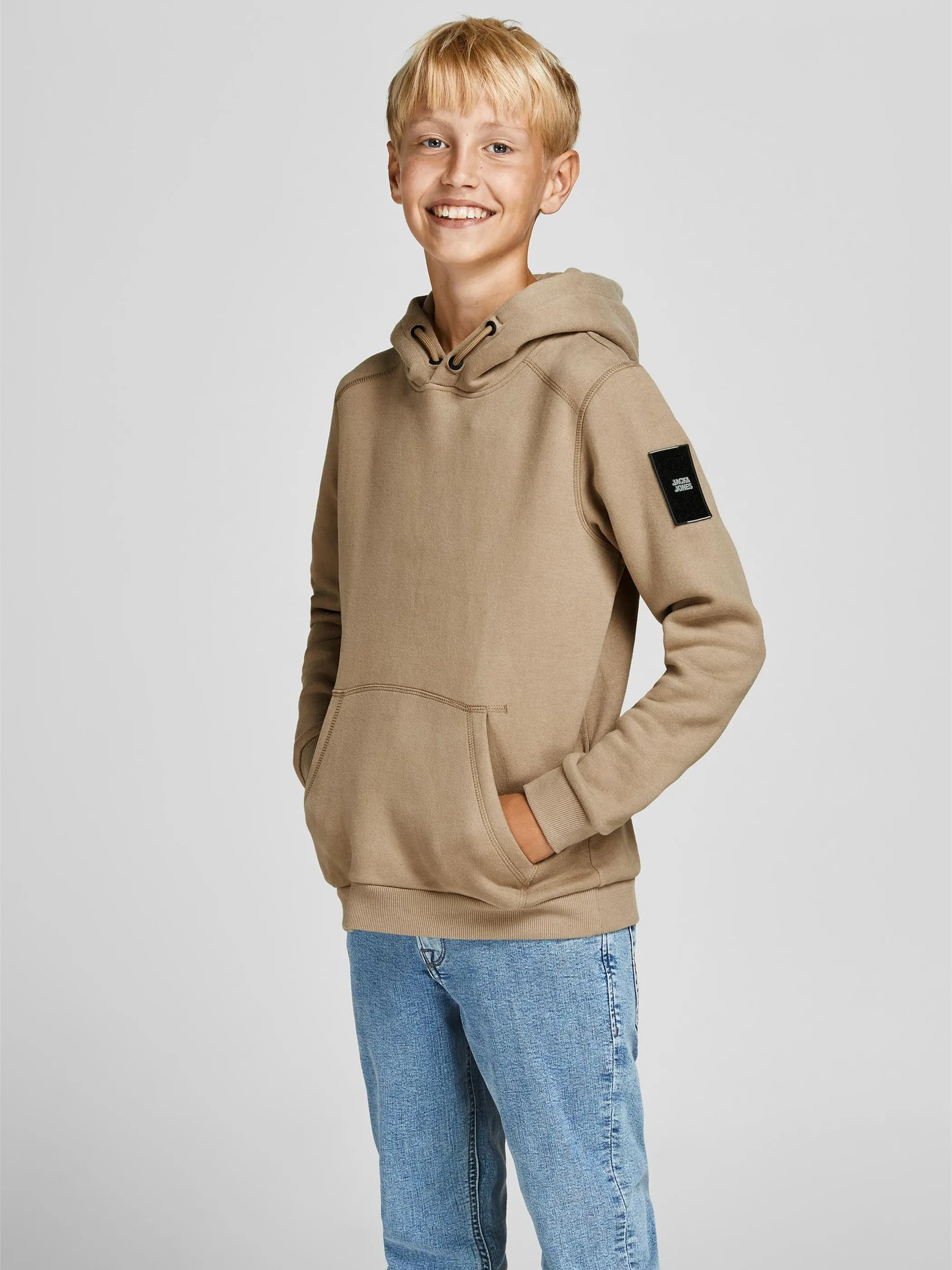 Jack&Jones Junior 12195178 JCOCLASSIC SWEAT HOOD Braun 856510 175972 4