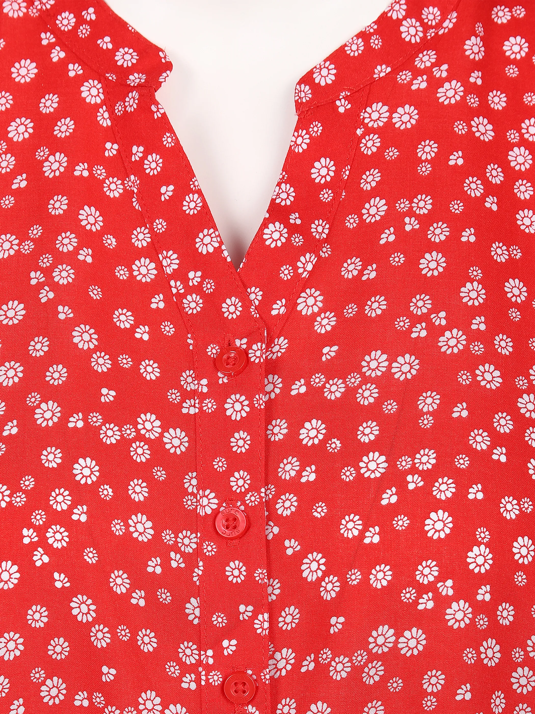 Sure Da-Alloverdruck-Bluse Rot 853372 RED 3 Sure Da-Alloverdruck-Bluse Rot 853372 RED 3
