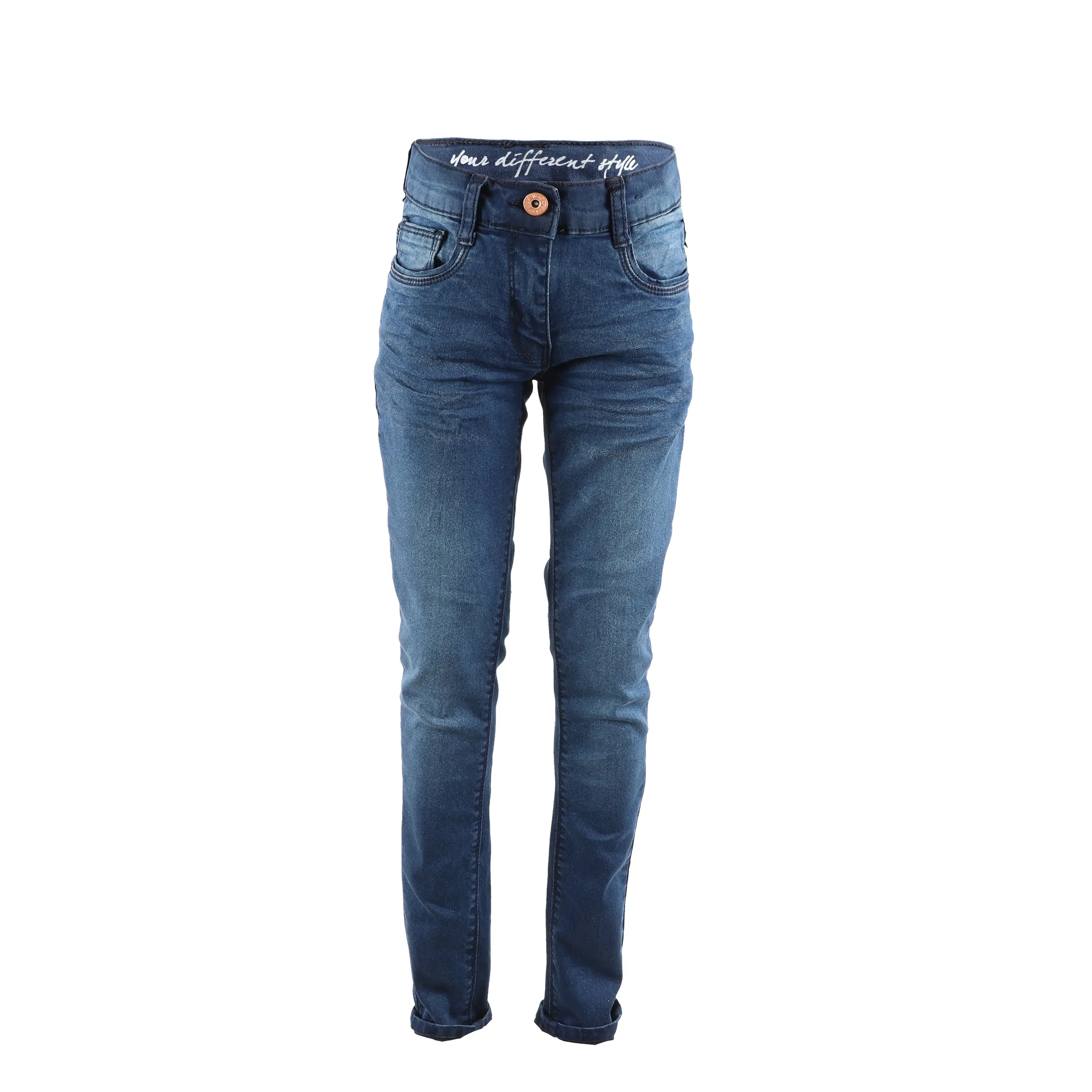 Stop + Go JM Jeans skinny mit kontrastnähten in midblue Blau 890801 MITTELBLAU 1