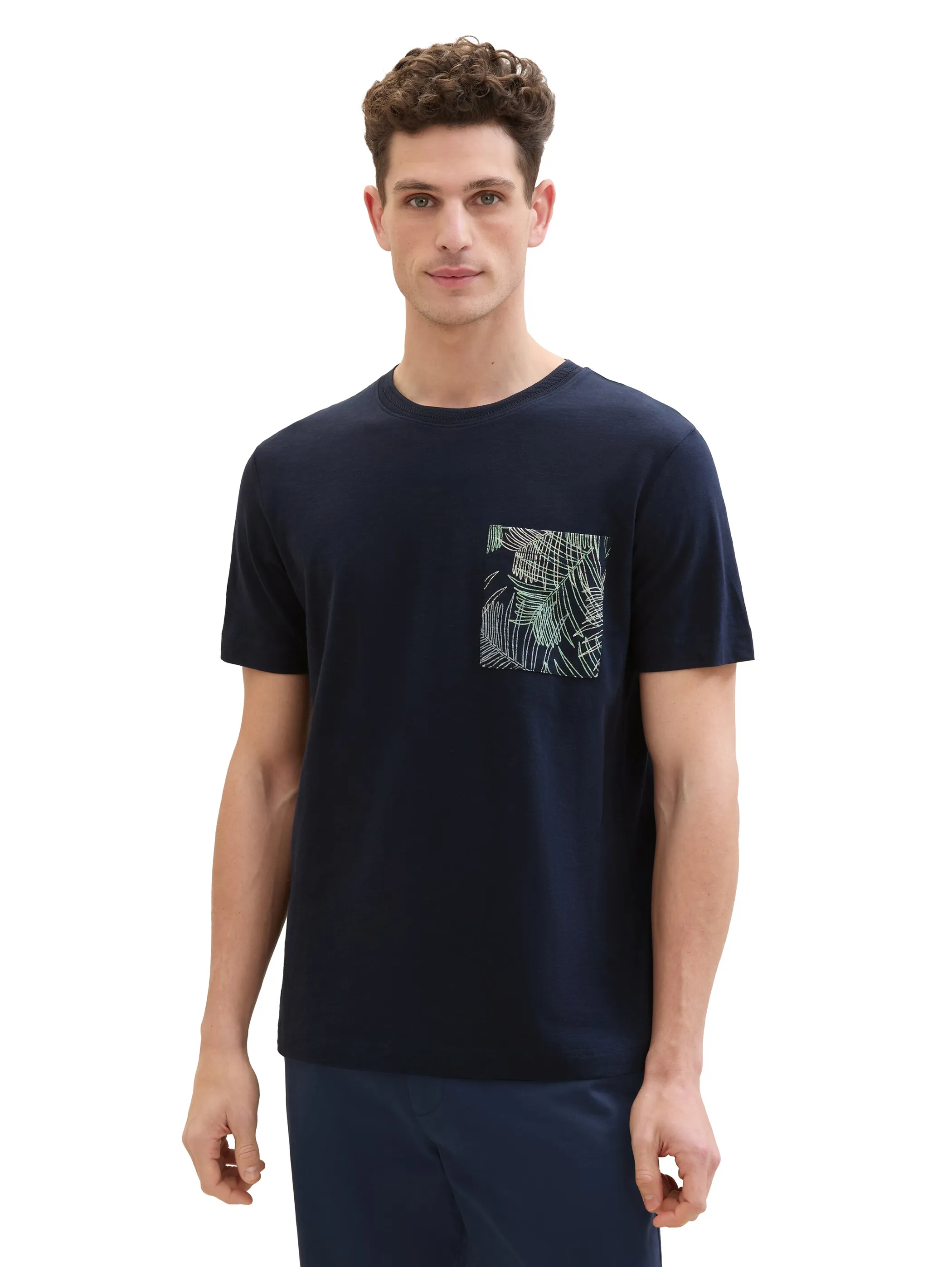 Tom Tailor 1040945 allover detail print t Blau 890949 10668 4