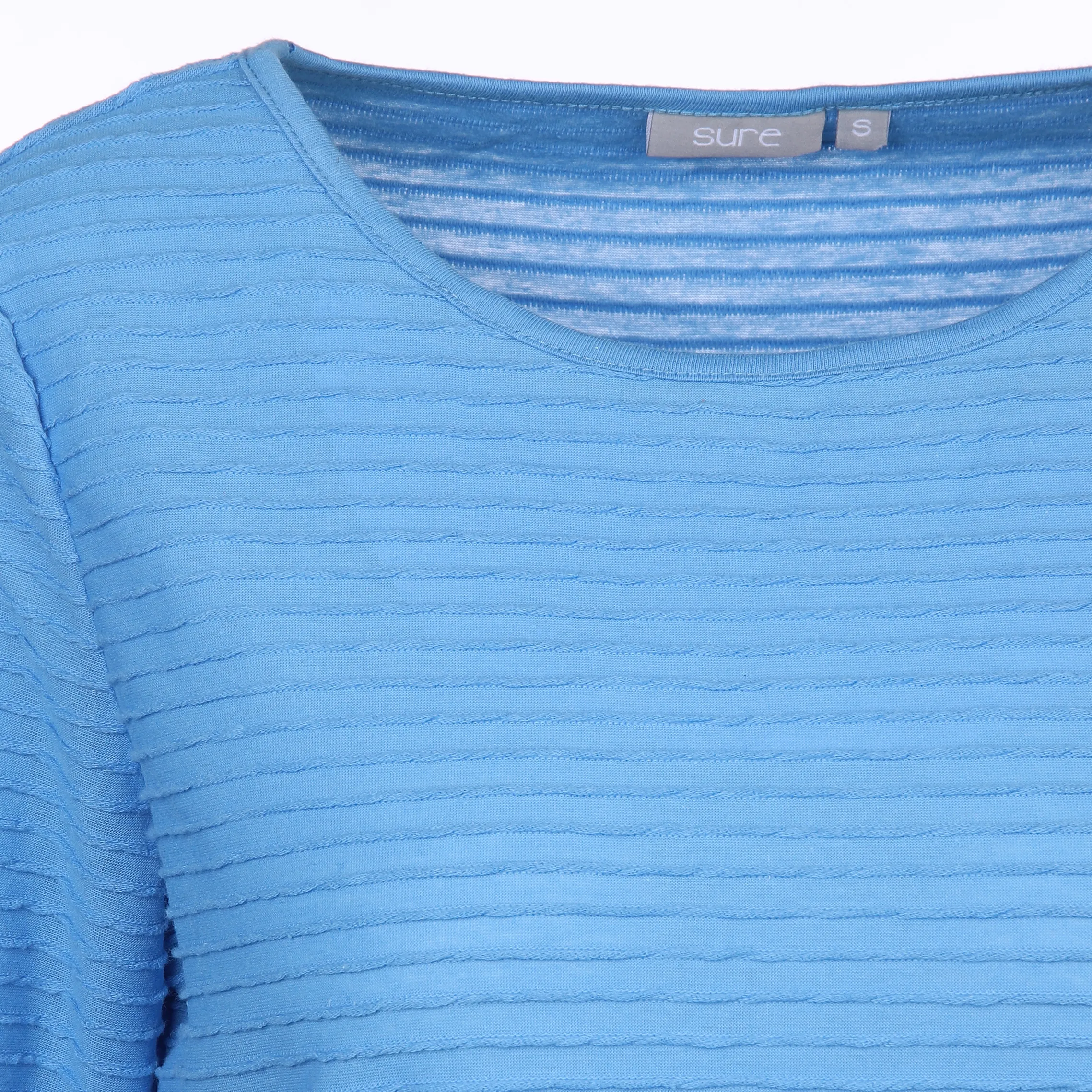 Sure Da-Struktur-Shirt 3/4 Arm Blau 880336 SOFT BLUE 3 Sure Da-Struktur-Shirt 3/4 Arm Blau 880336 SOFT BLUE 3