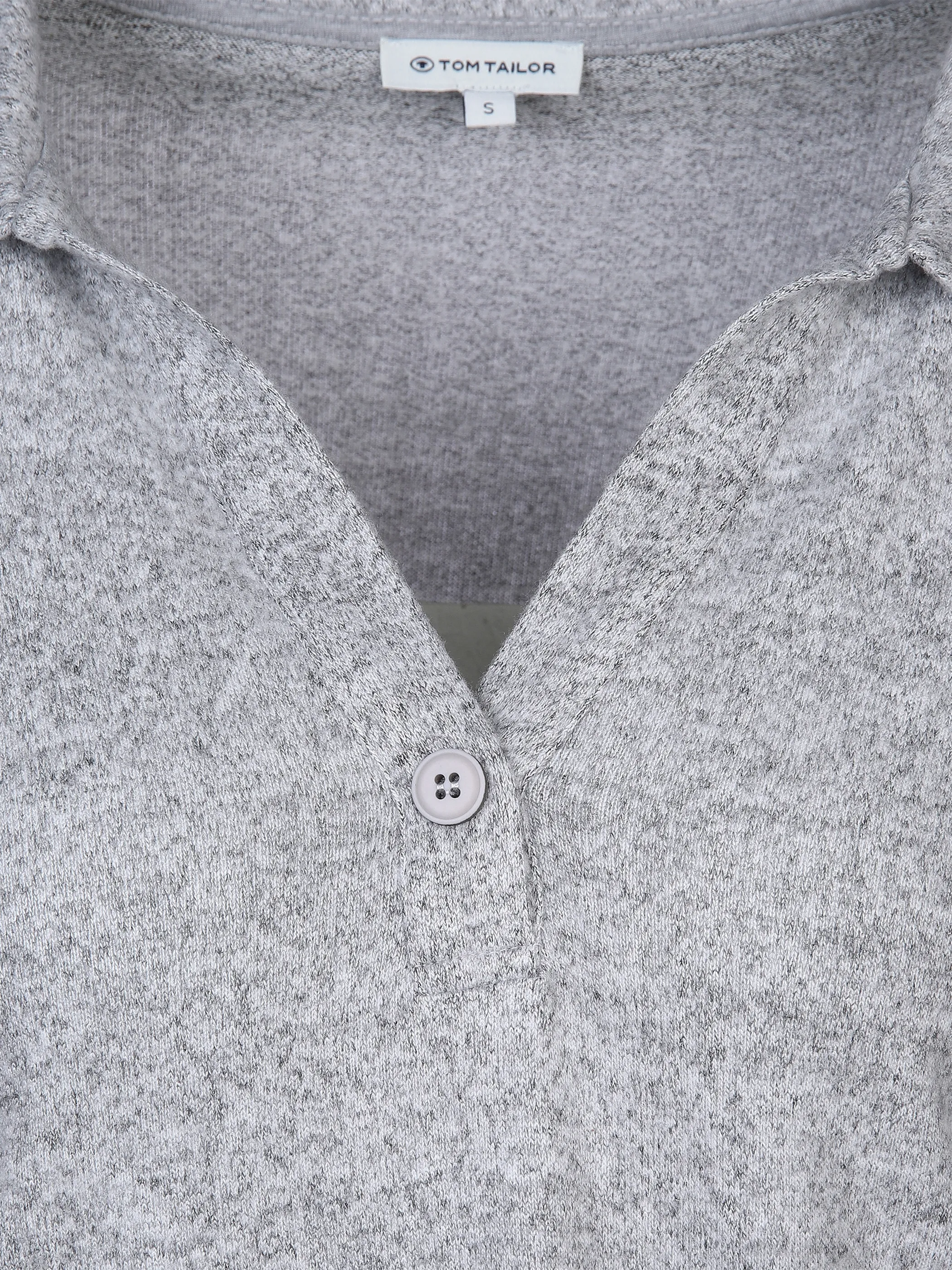 Tom Tailor 1034163 cosy polo collar T-shi Grau 872183 30282 3 Tom Tailor 1034163 cosy polo collar T-shi Grau 872183 30282 3