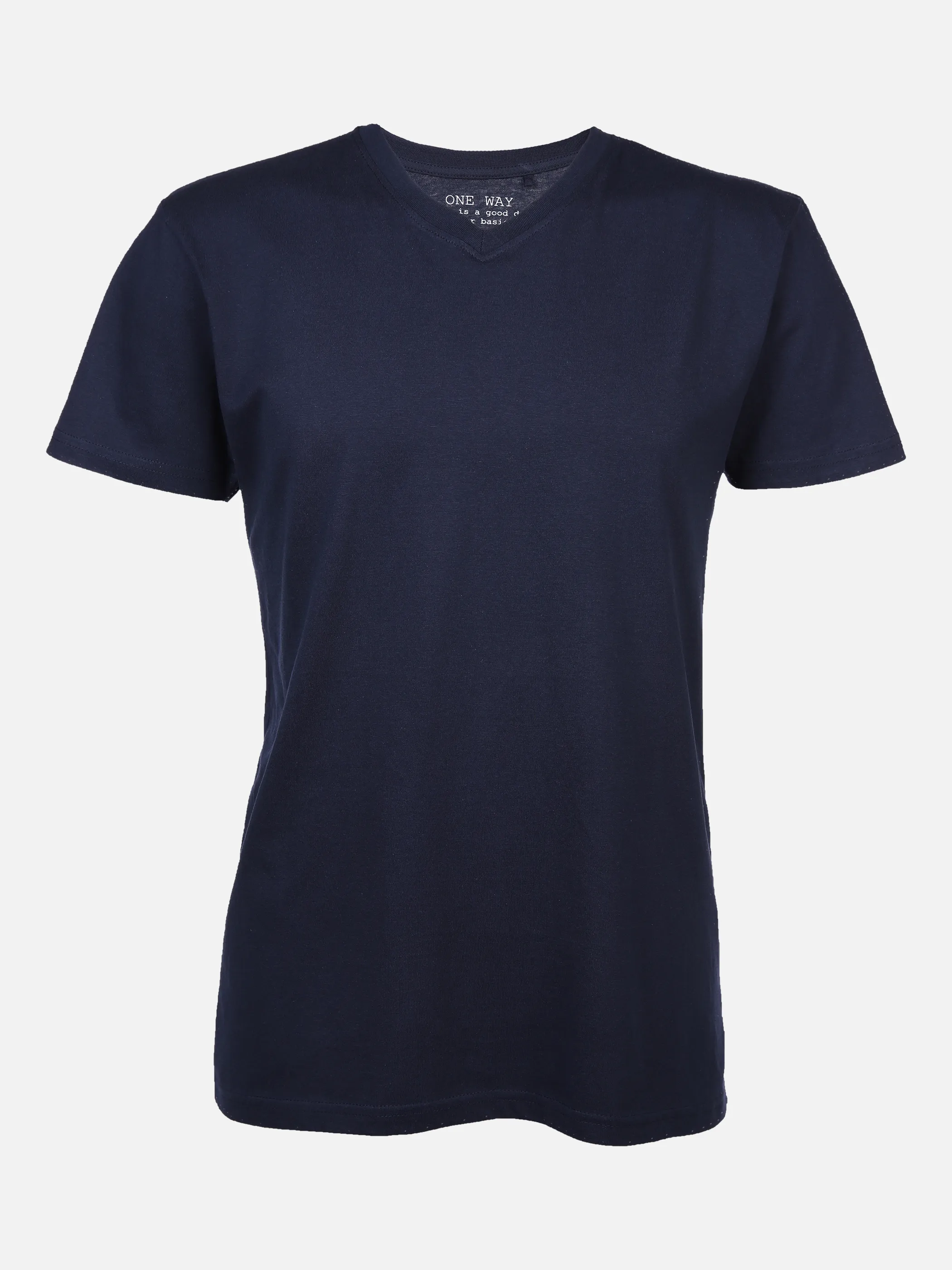 One Way YF-He-Shirt 1/2 Arm V-Basic Blau 782243 NAVY 1