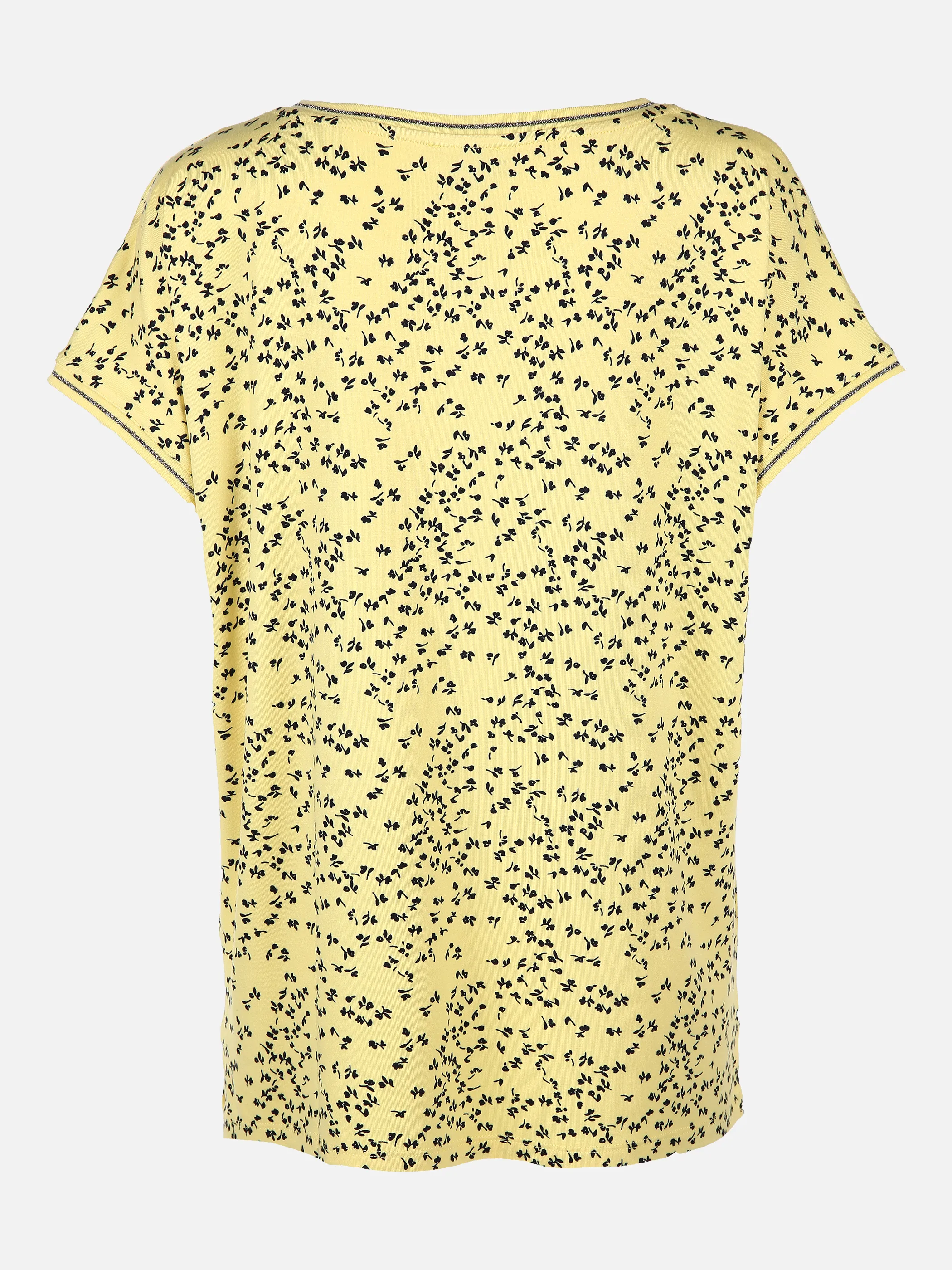 SURE Collection Da-Materialmix-Shirt Strickbün Gelb 834580 LEMON/NAVY 2