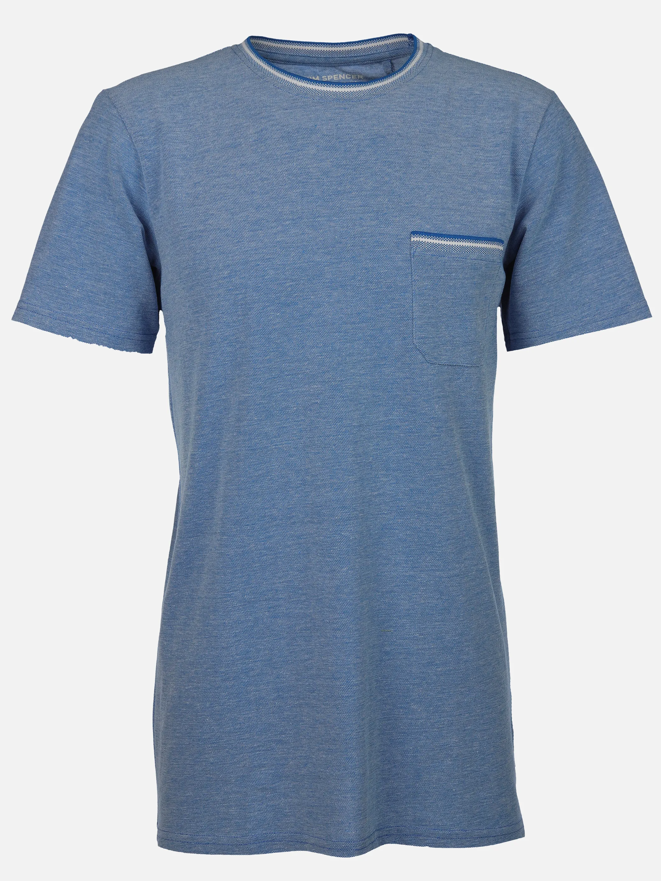 Jim Spencer He. T-Shirt 1/2 Arm twisted Blau 906257 BLUE 1
