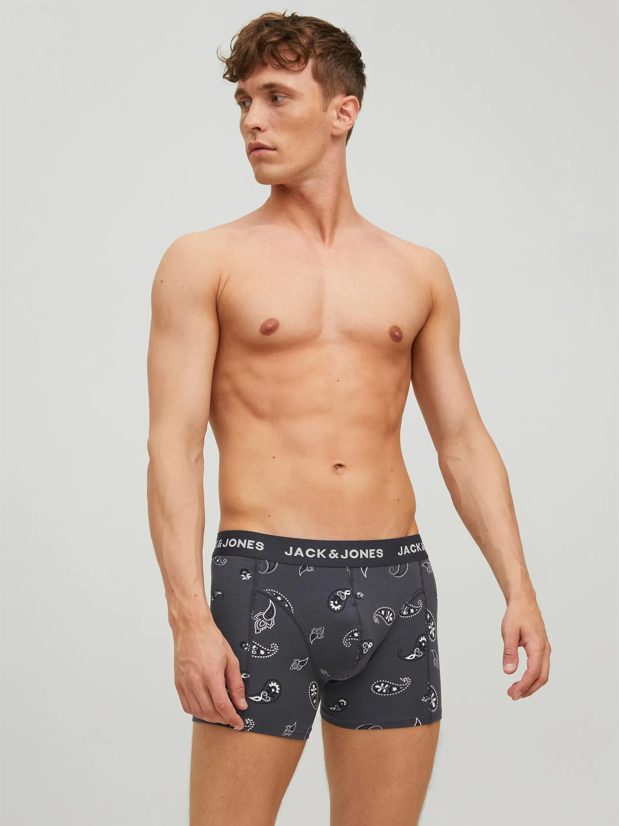 Jack Jones 12211161 JACPAISLEY TRUNKS 3-P Grau 867018 175703001 4