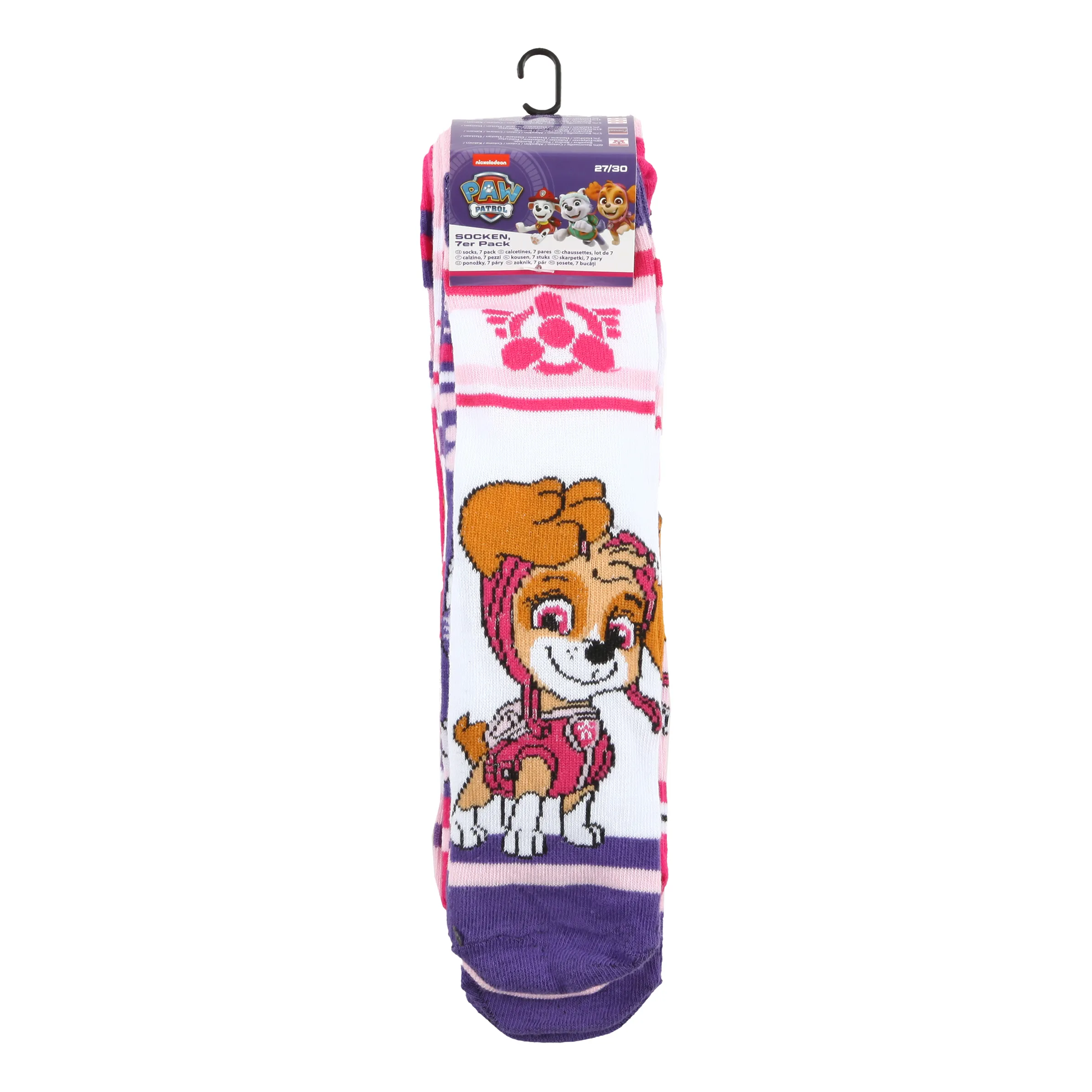 PAW Patrol KM Socken 7er Pack Paw Patrol Bunt 886114 PINK 1